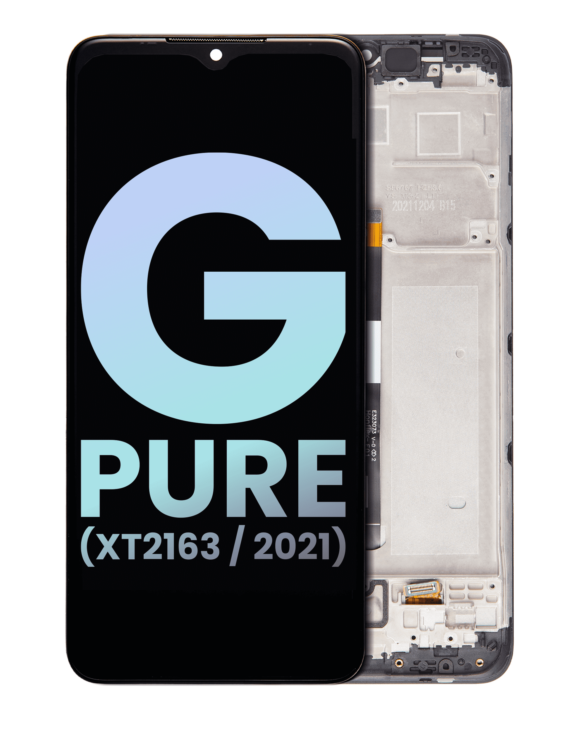 Lcd Assembly With Frame Compatible For Motorola Moto G Pure (Xt2163 / 2021) (Official - Not Aftermarket) (All Colors)