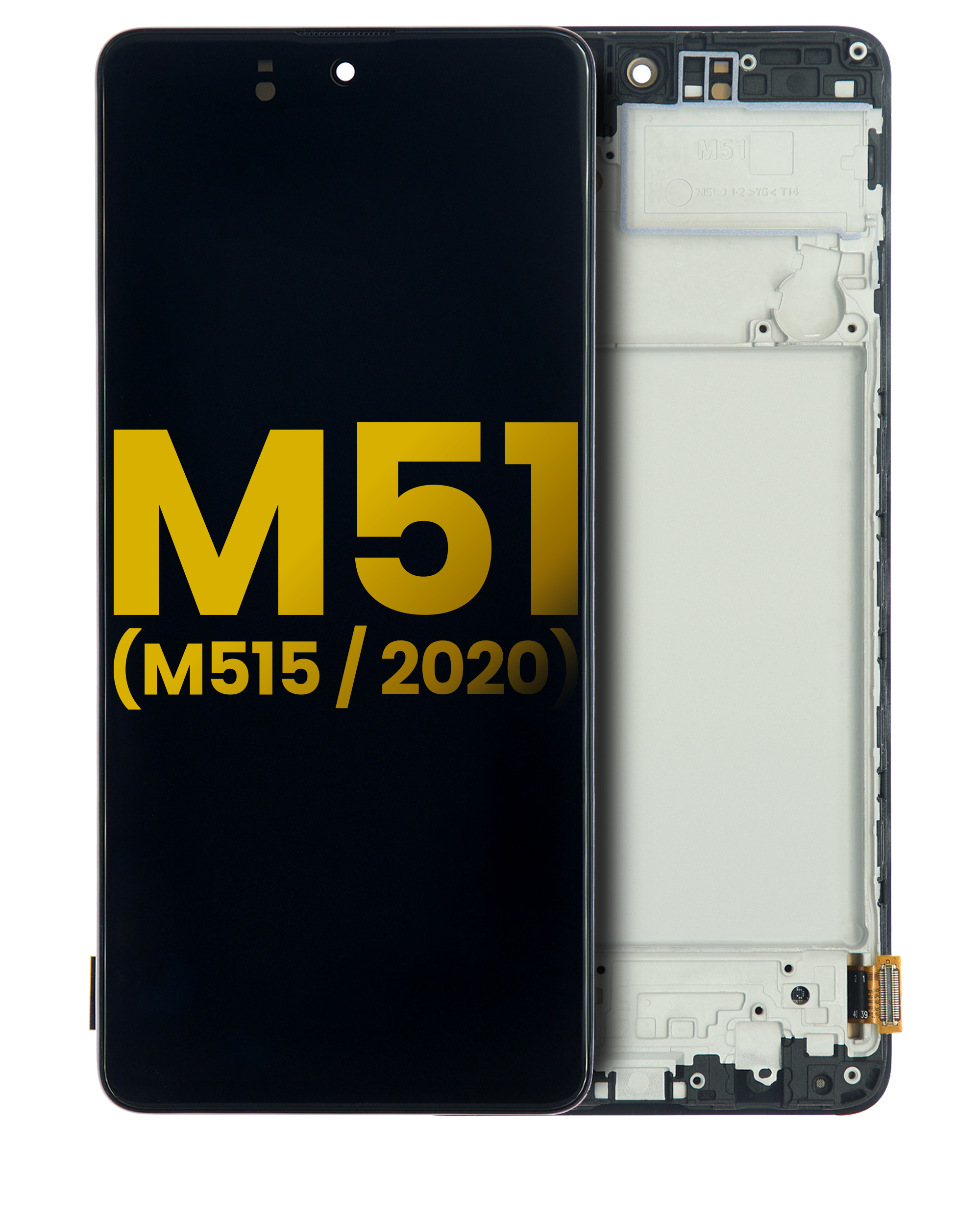 Oled Assembly With Frame Compatible For Samsung Galaxy M51 (M515 / 2020) (Refurbished) (All Colors)