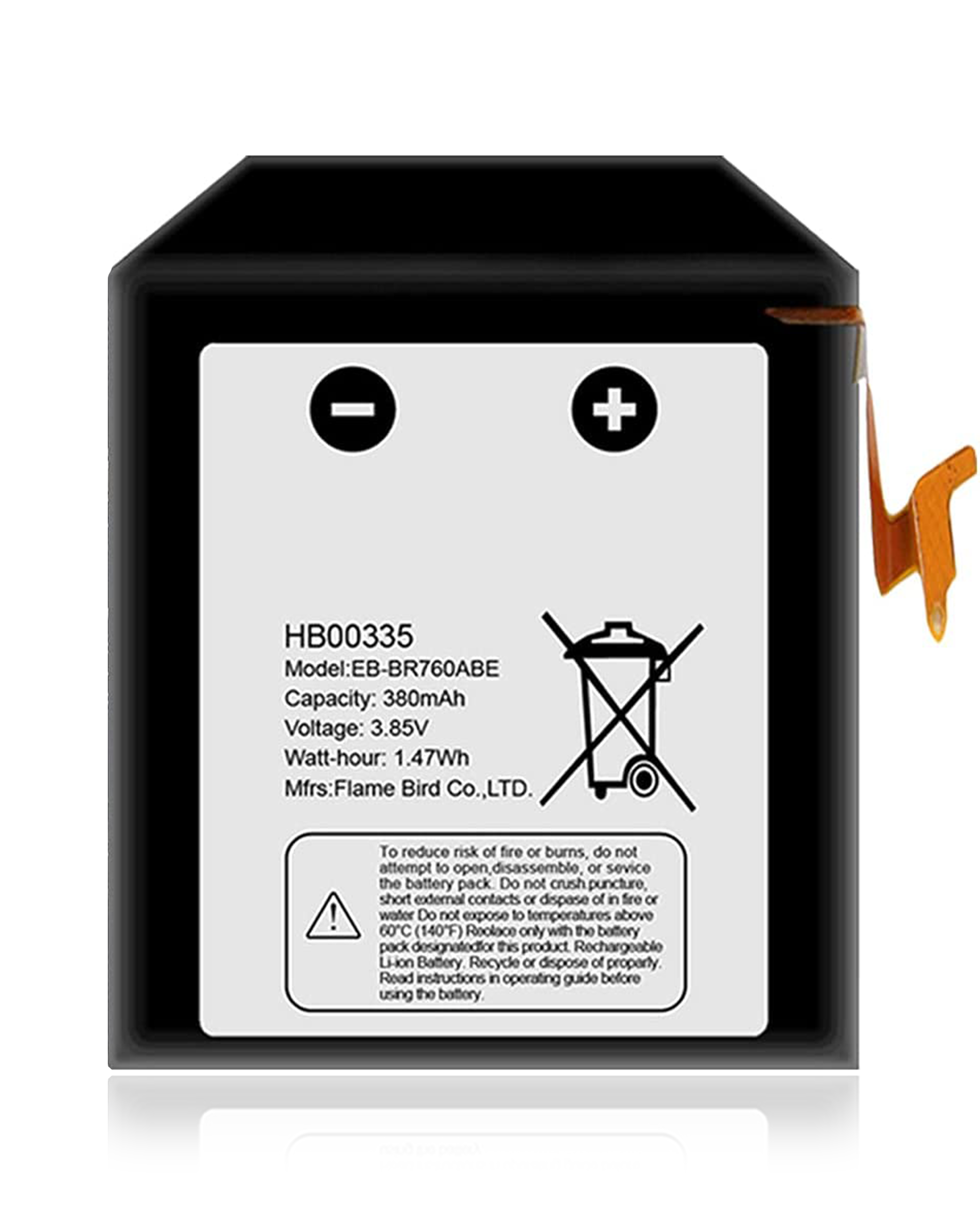 Replacement Battery Compatible For Samsung Gear S3 Classic / S3 Frontier (Eb-Br760Abe)