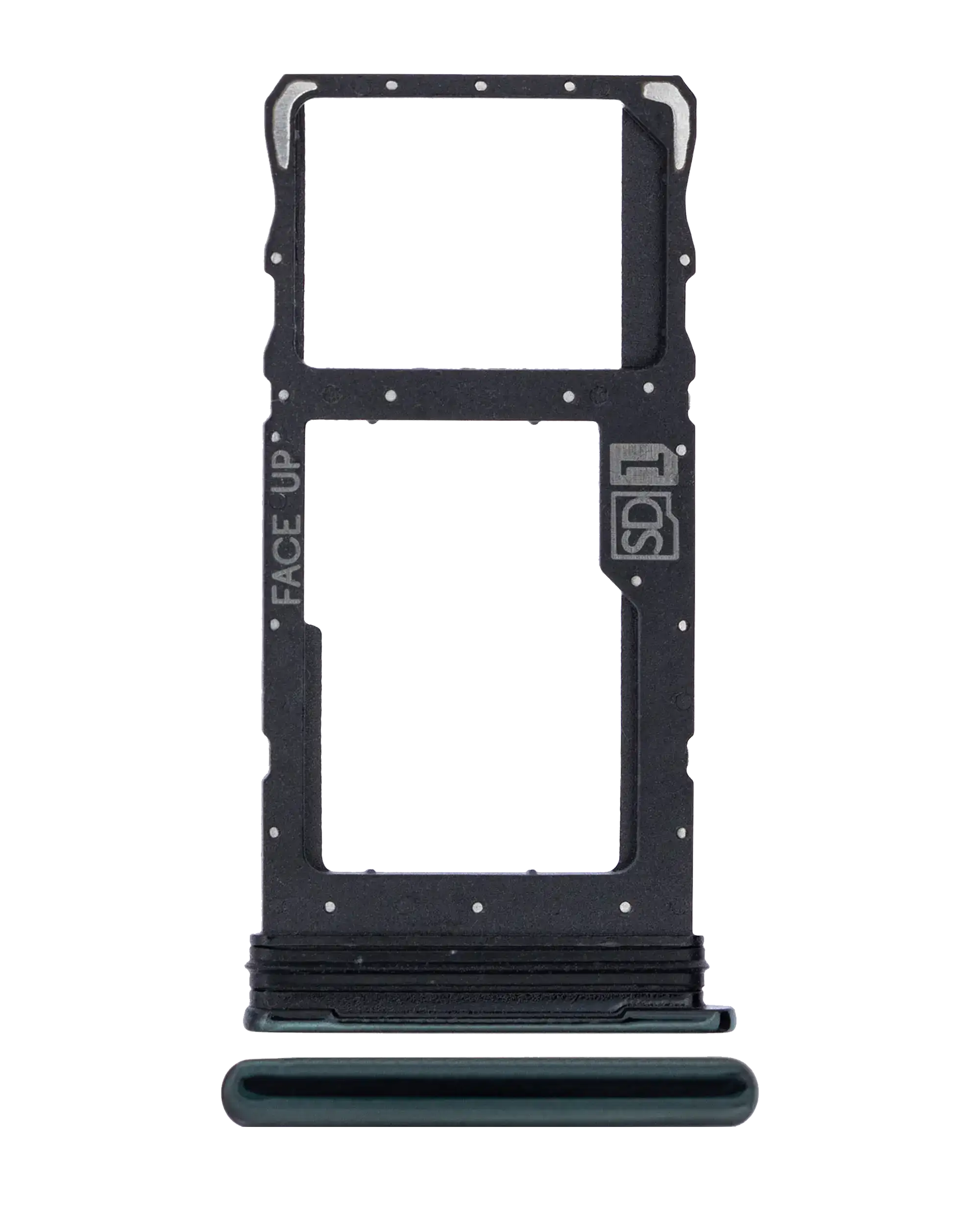 Single Sim Card Tray Compatible For Motorola Moto G Stylus 5G (Xt2131 / 2021) (Official - Not Aftermarket) (Cosmic Emerald)