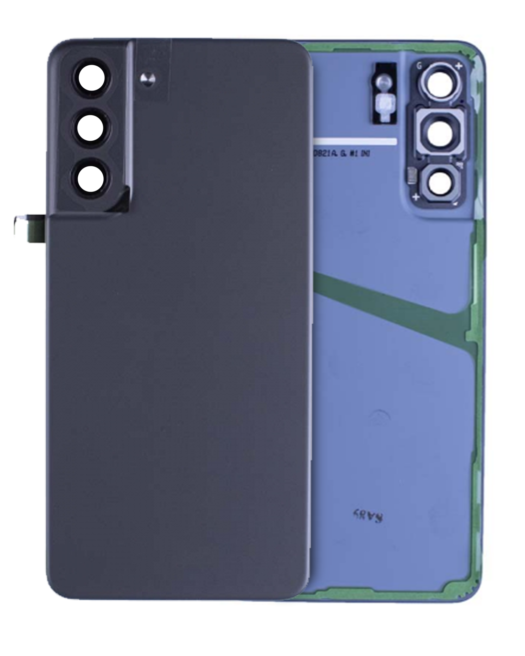 Back Cover Glass With Camera Lens Compatible For Samsung Galaxy S21 Fe (Service Pack) (Violet)