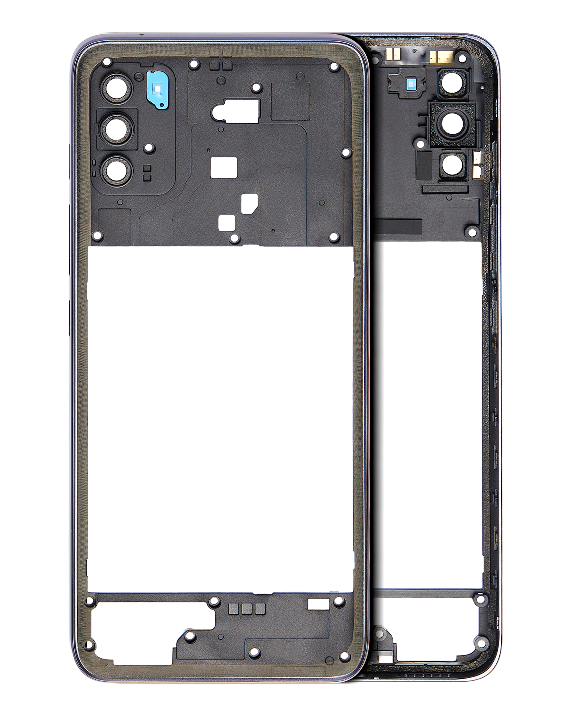 Mid-Frame Housing Compatible For Motorola Moto G50 (Xt2137 / 2021) (Blue)