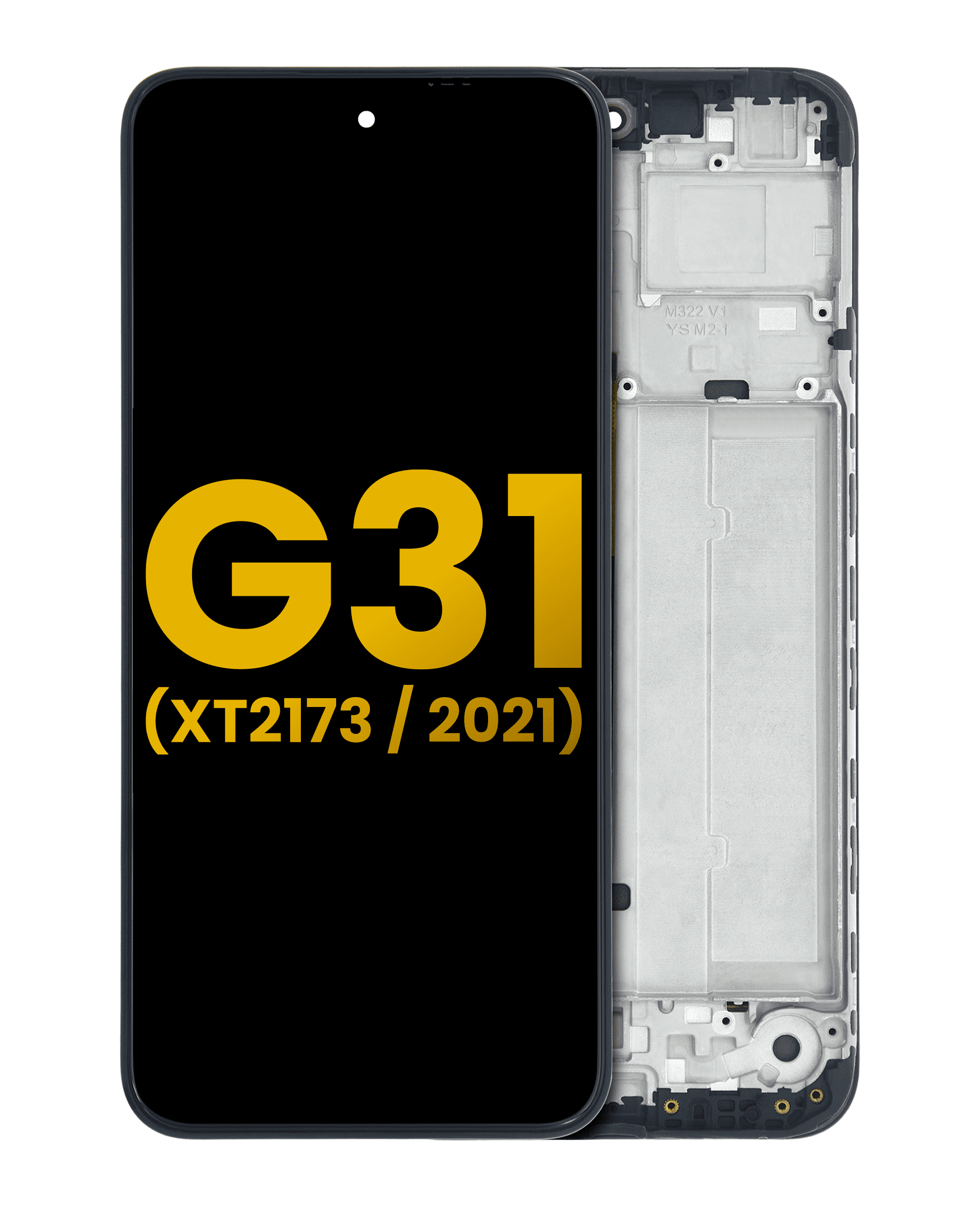 Oled Assembly With Frame Compatible For Motorola Moto G31 (Xt2173 / 2021) (Refurbished) (All Colors)