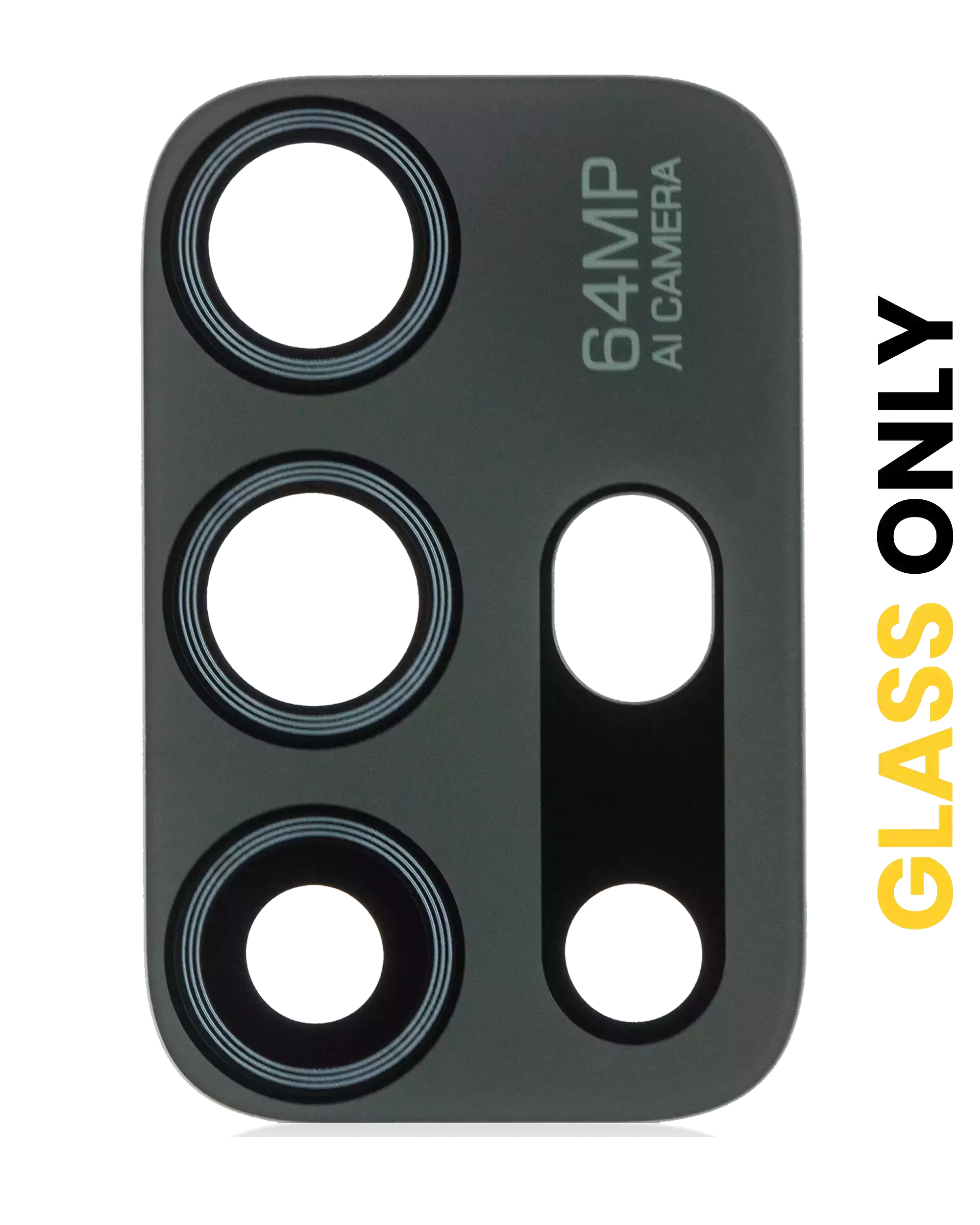Back Camera Lens (Glass Only) With Adhesive Compatible For Motorola Moto G30 (Xt2129 / 2021) (Phantom Black)