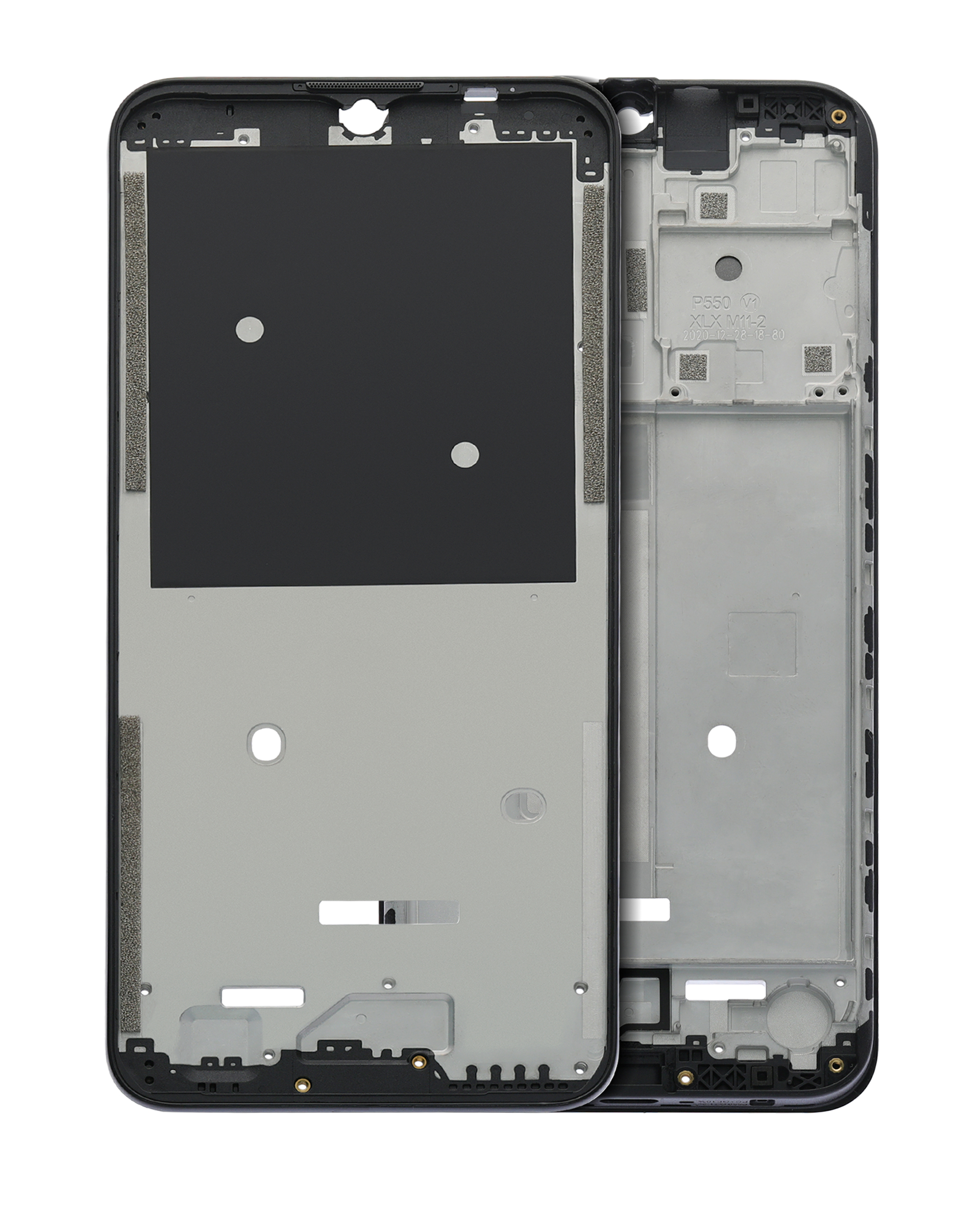 Mid-Frame Housing Compatible For Motorola Moto G30 (Xt2129 / 2021) (Phantom Black)