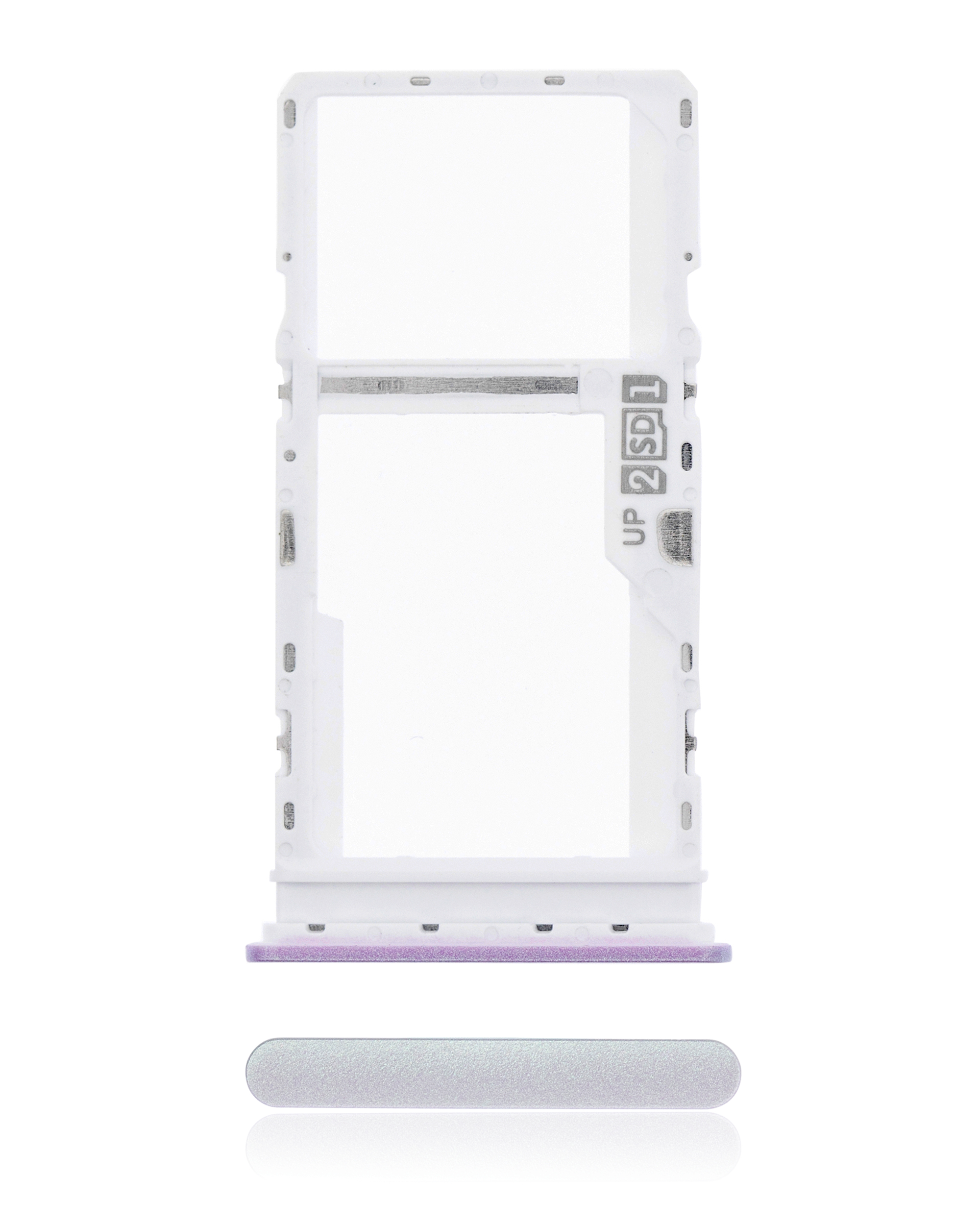 Dual Sim Card Tray Compatible For Motorola Moto G20 (Xt2128 / 2021) (Breathing Crystal)