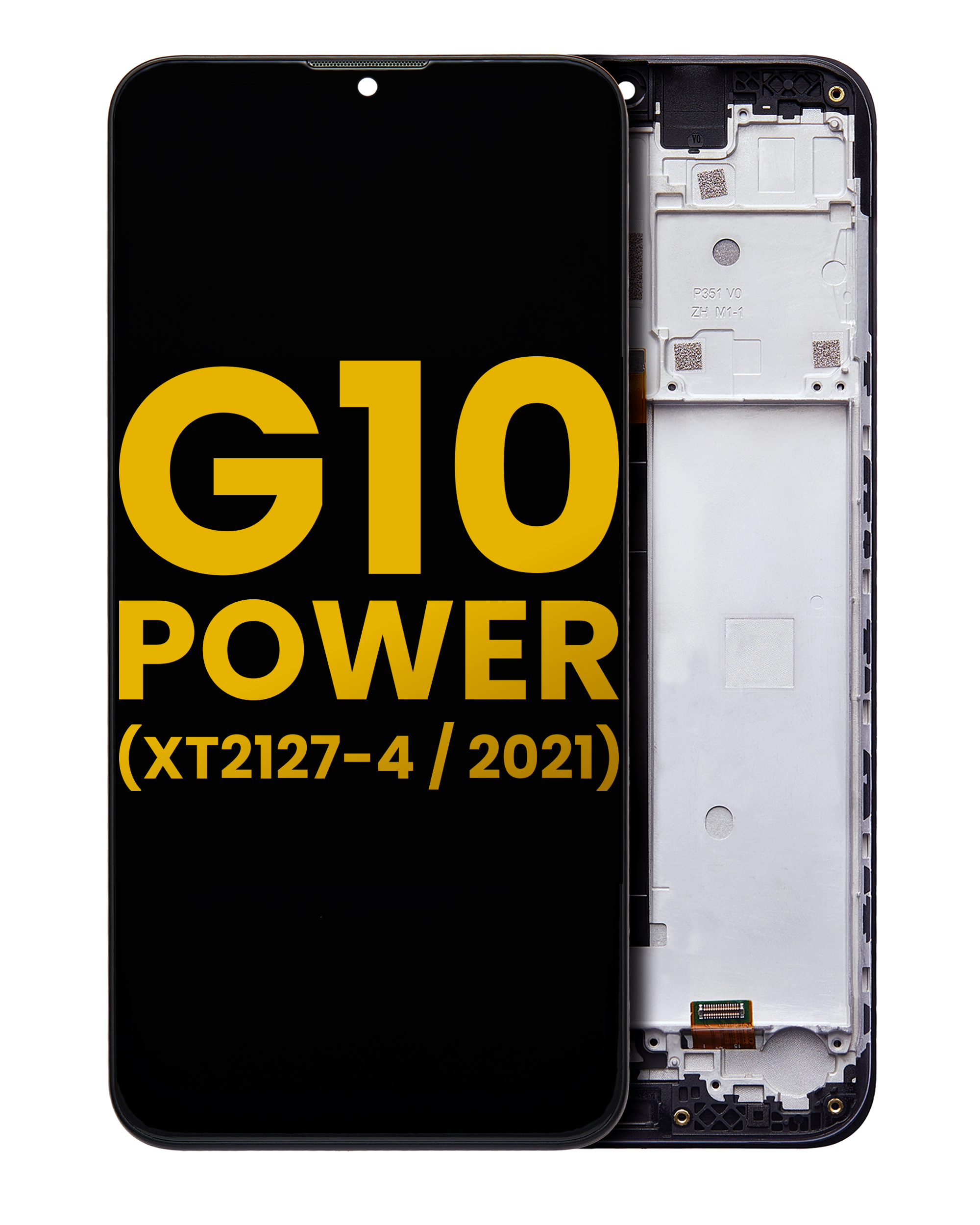 Lcd Assembly With Frame Compatible For Motorola Moto G10 Power (Xt2127-4 / 2021) (Refurbished) (All Colors)