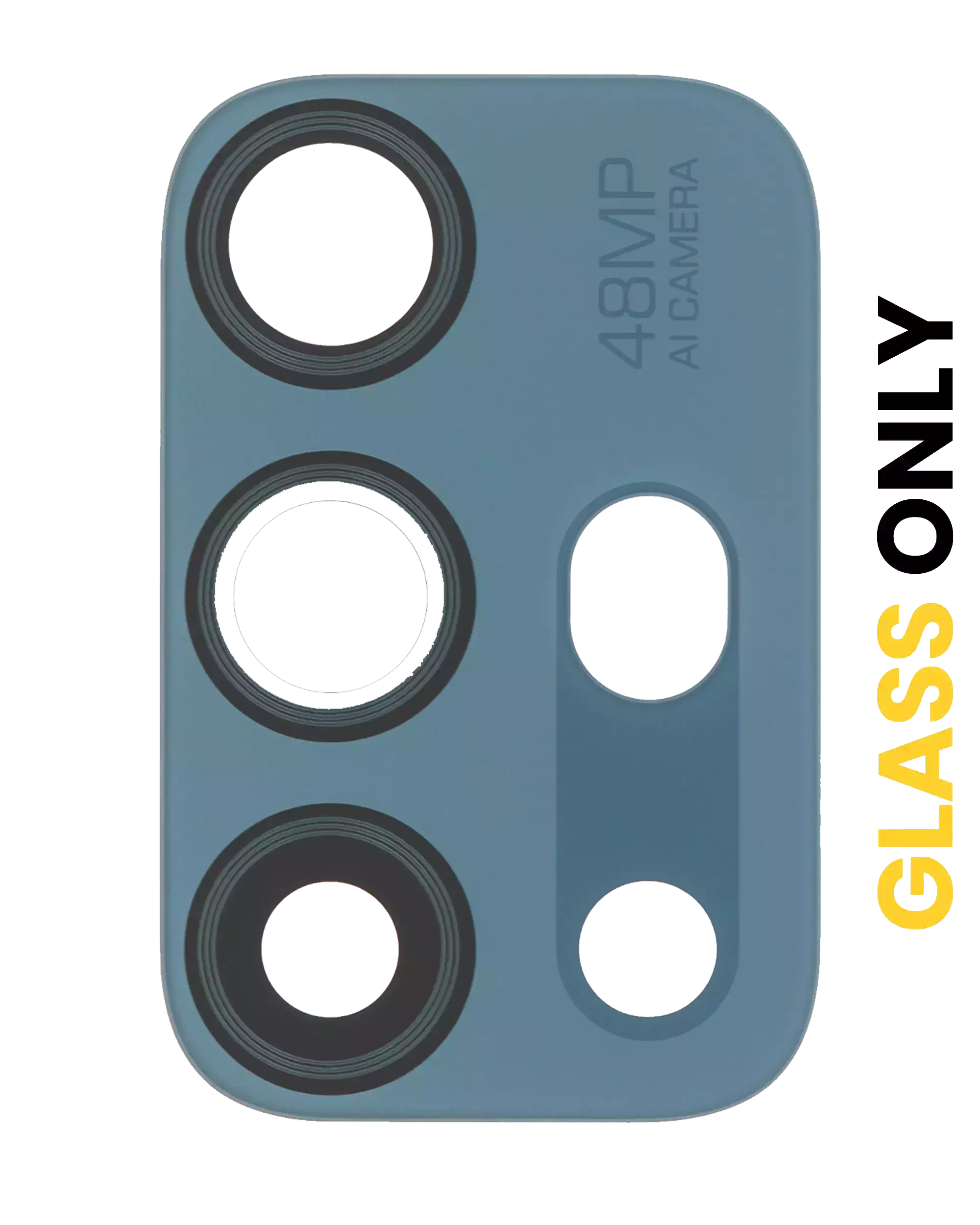 Back Camera Lens (Glass Only) With Adhesive Compatible For Motorola Moto G10 (Xt2127-2 / 2021) / G10 Power (Xt2127-4 / 2021) (Breeze Blue)