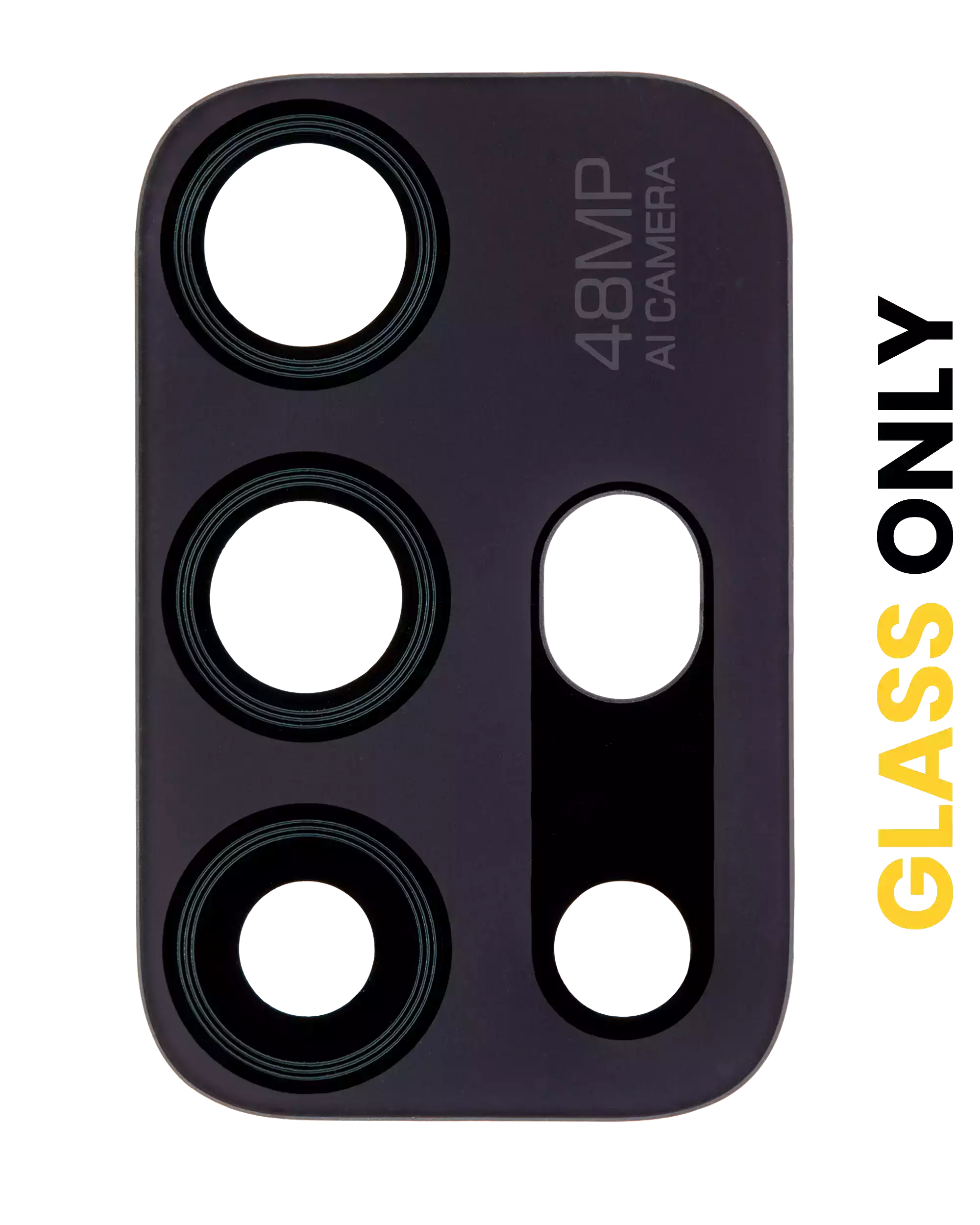 Back Camera Lens (Glass Only) With Adhesive Compatible For Motorola Moto G10 (Xt2127-2 / 2021) / G10 Power (Xt2127-4 / 2021) (Aurora Gray)