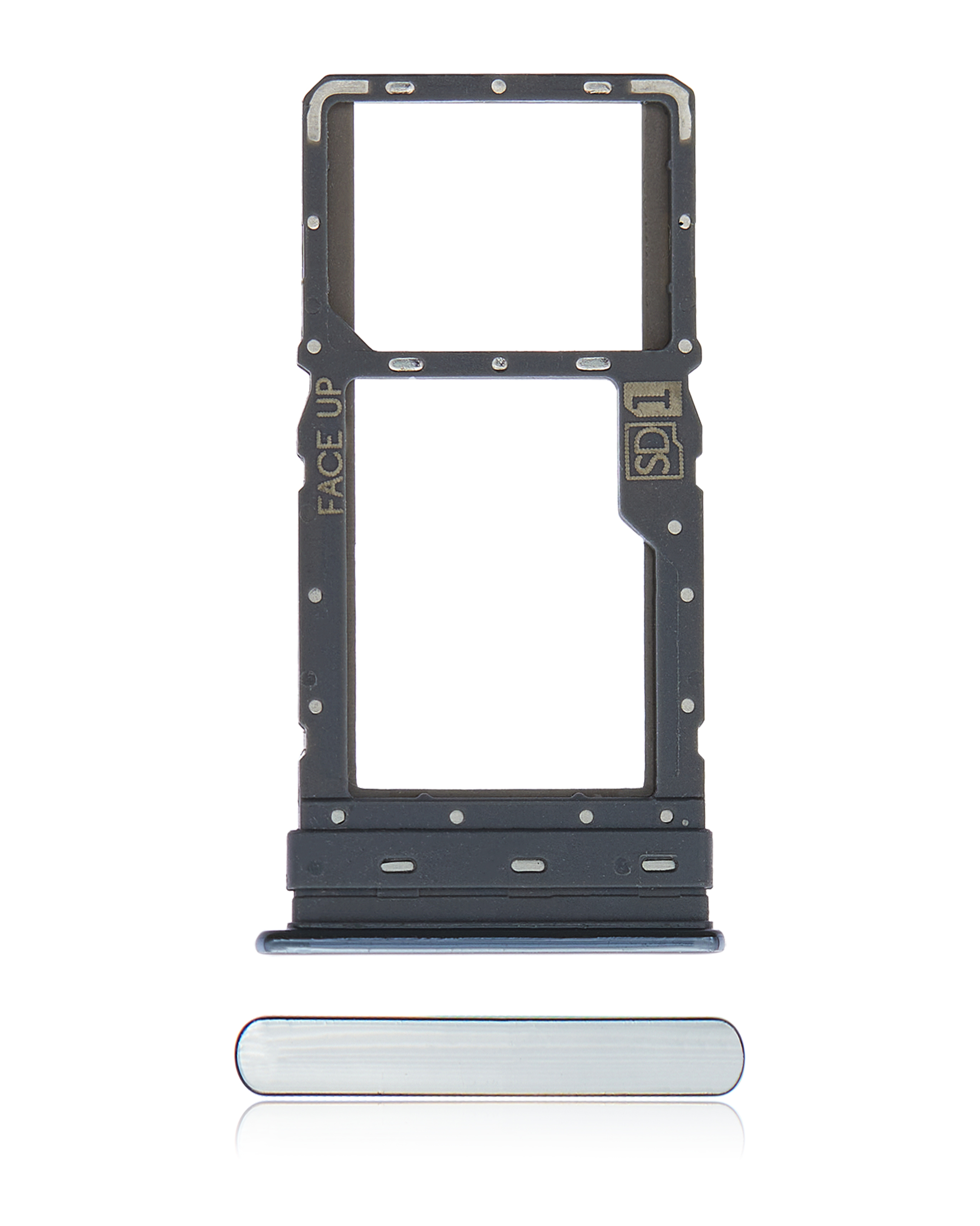 Single Sim Card Tray Compatible For Motorola Moto G Stylus 6.8" (Xt2115 / 2021) (Aurora White)