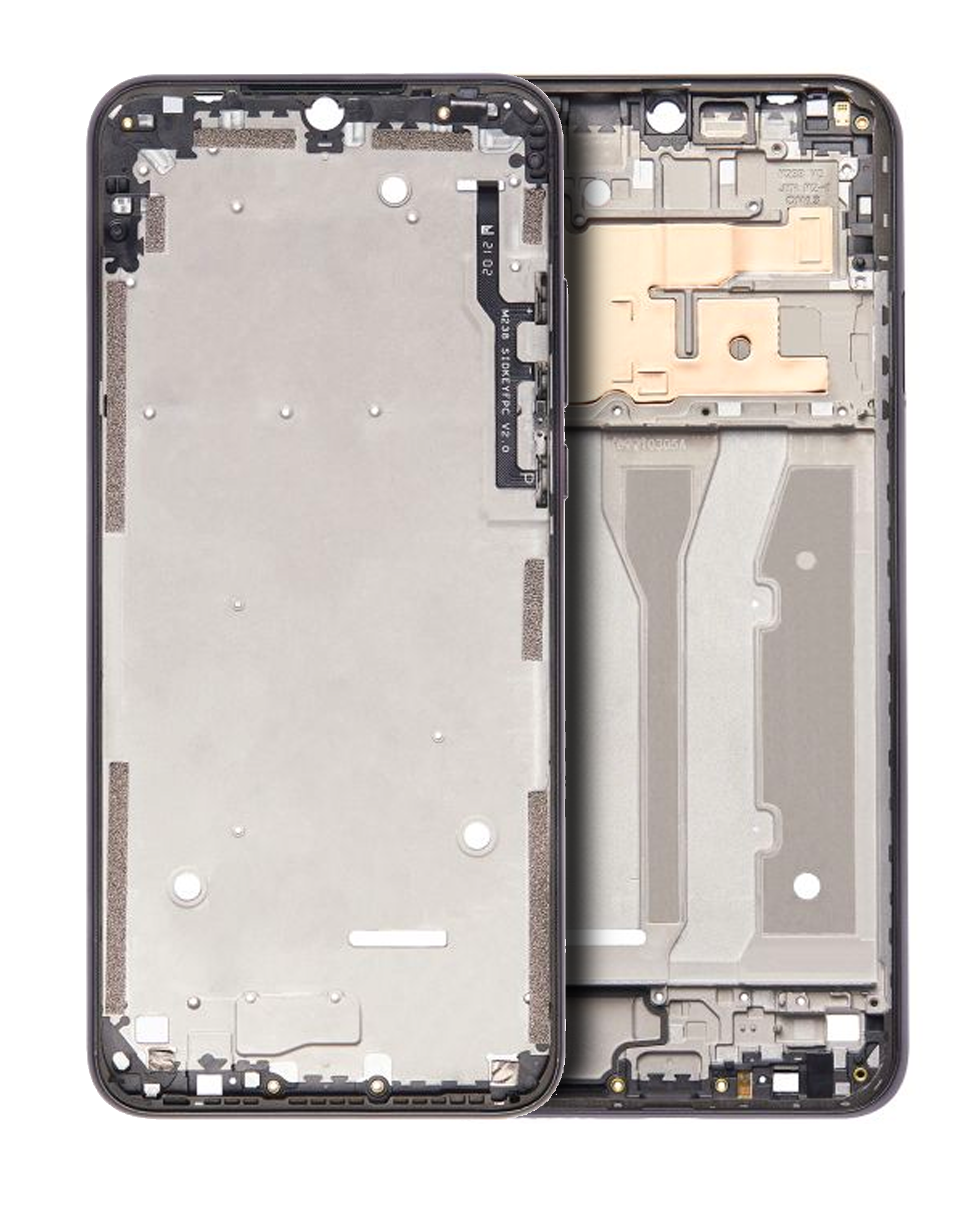 Mid-Frame Housing Compatible For Motorola Moto G Play (Xt2093 / 2021) (Official - Not Aftermarket) (Flash Gray)