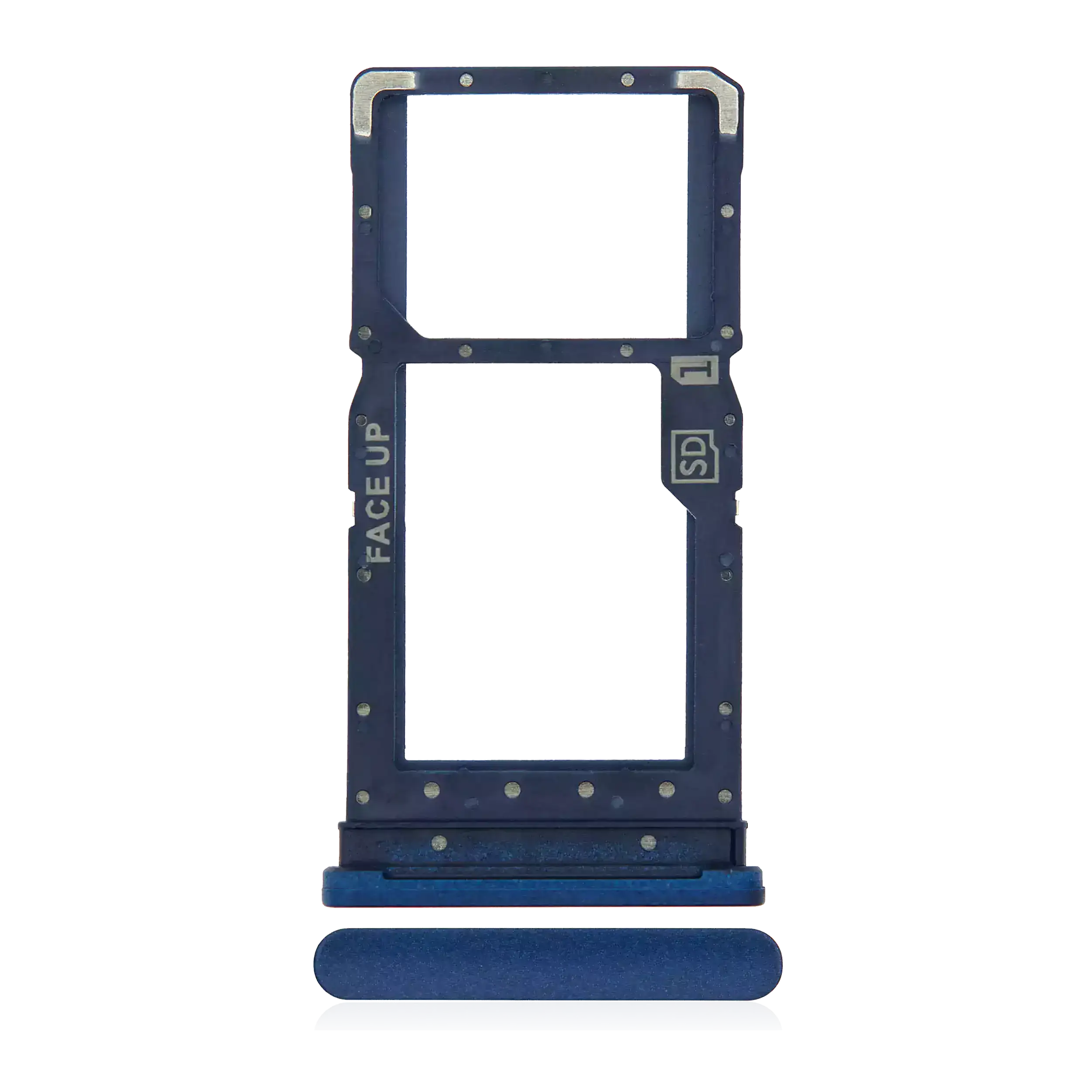 Sim Card Tray Compatible For Motorola Moto G Play (Xt2093 / 2021) (Official - Not Aftermarket) (Misty Blue)