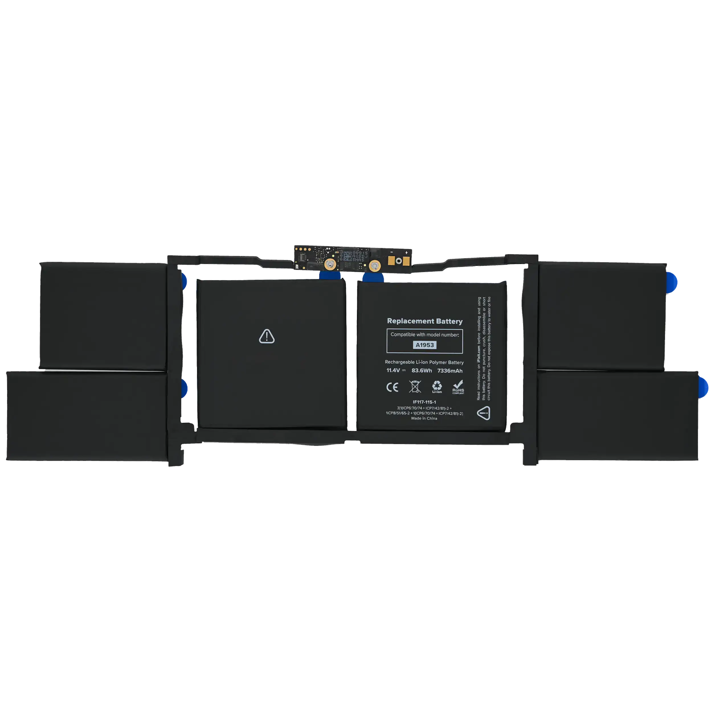 Battery (A1953) Compatible For Macbook Pro 15" Touch Bar (A1990 Late 2018 / Early 2019) (Aftermarket)