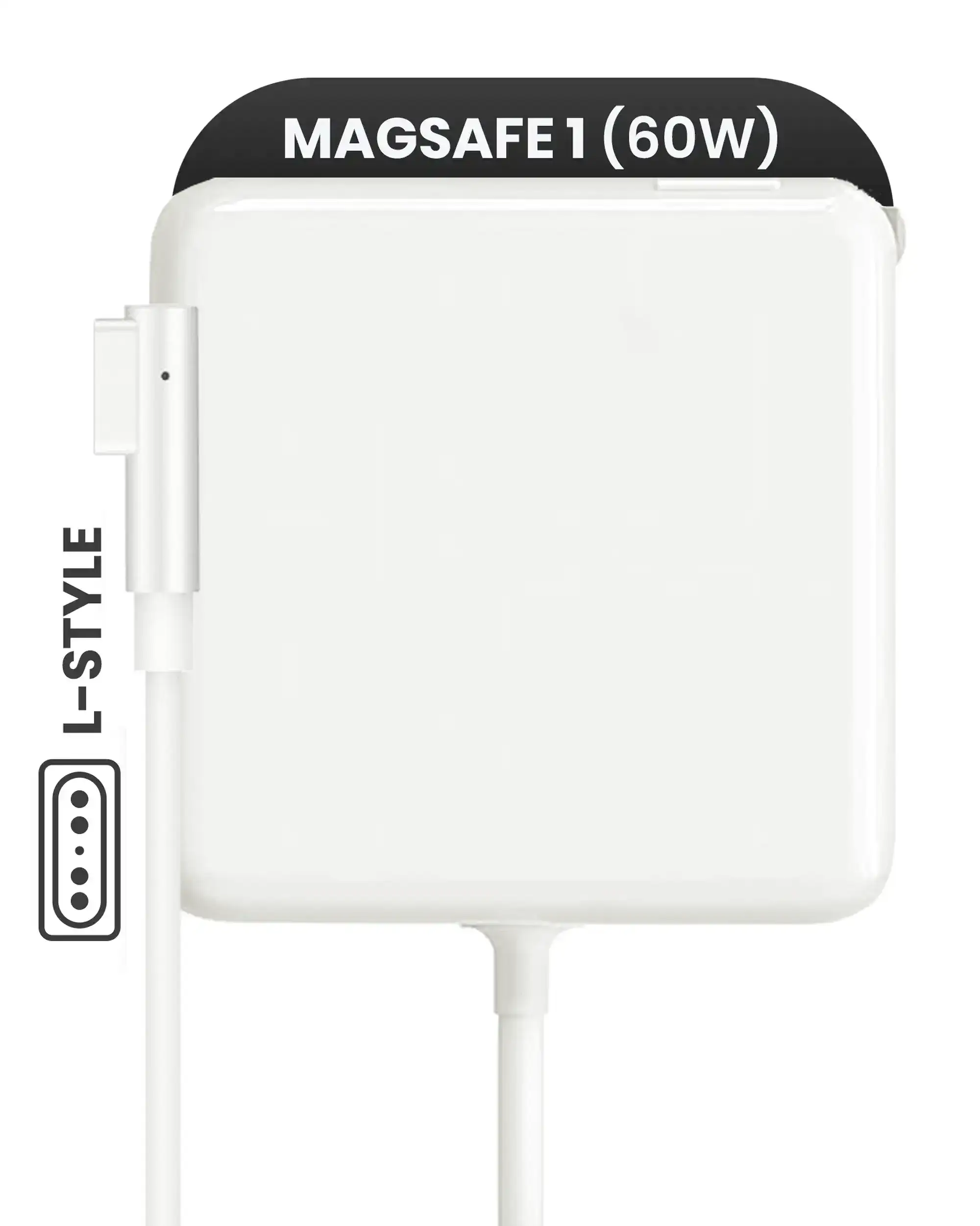 60W Magsafe 1 Power Adapter With Cable (L-Style) For Macbook ( Grade A/B) (Bulk Packaging)