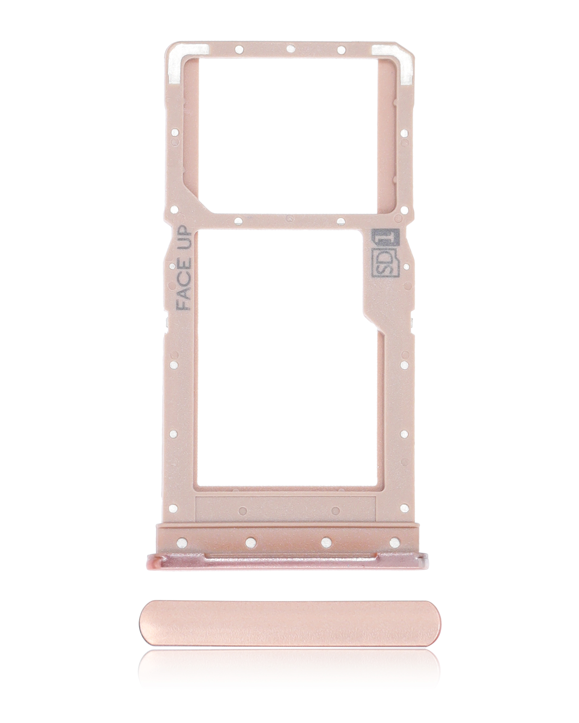 Single Sim Card Tray Compatible For Motorola Moto G9 Plus (Xt2087 / 2020) (Rose Gold)