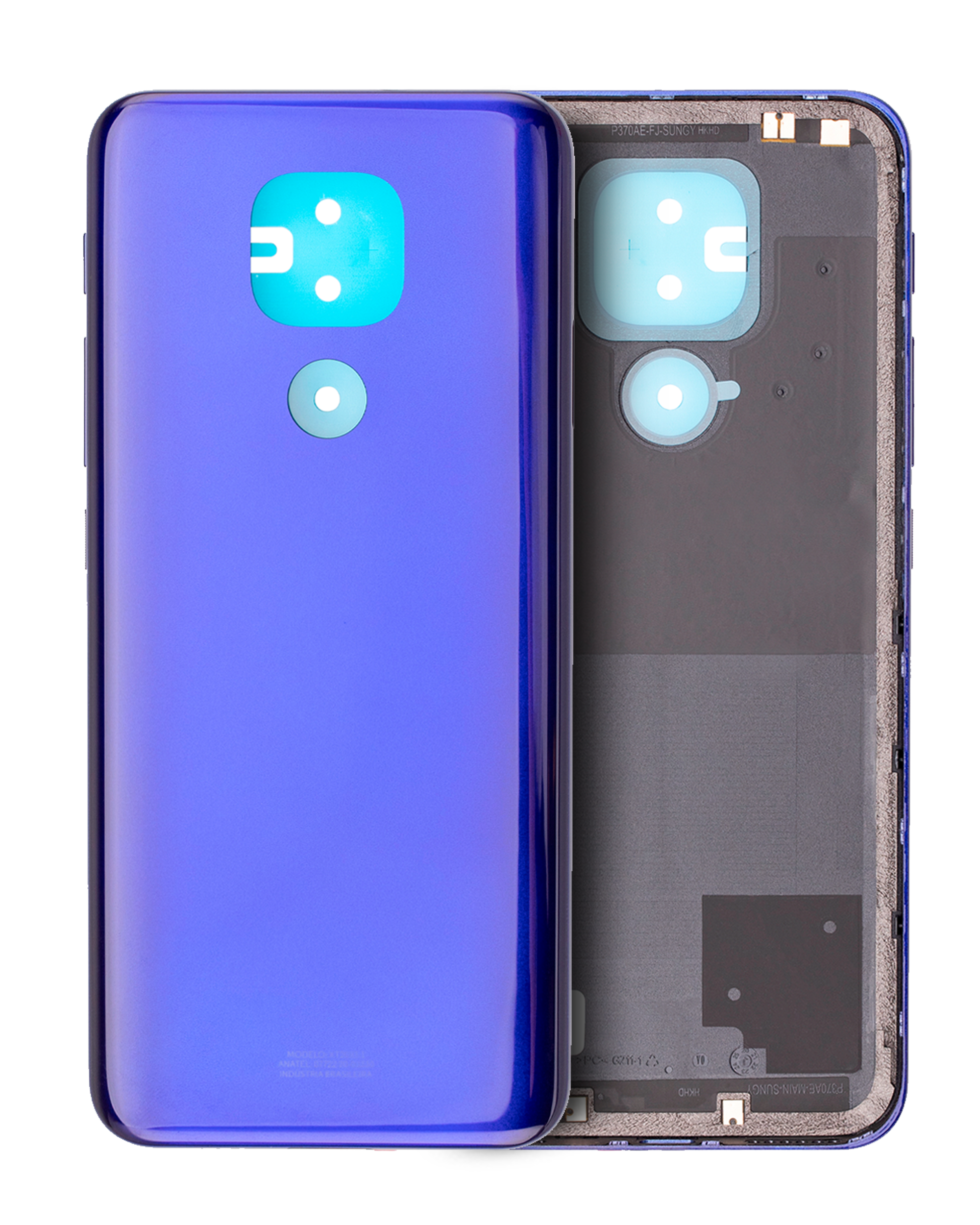 Back Cover Glass Compatible For Motorola Moto G9 Play (Xt2083 / 2020) (Sapphire Blue)