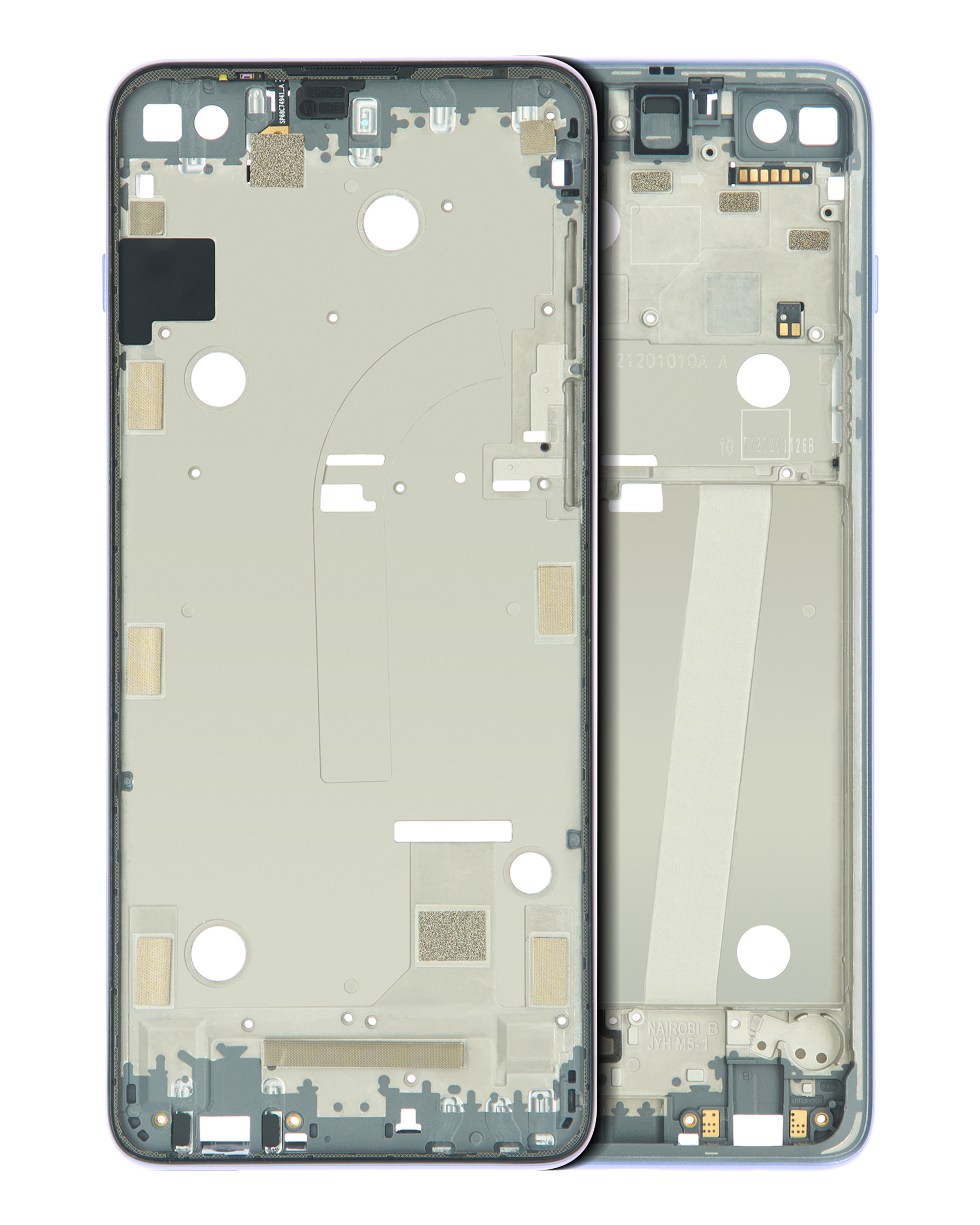 Mid-Frame Housing Compatible For Motorola Moto G 5G Plus (Xt2075 / 2020) (Mystic Lilac)