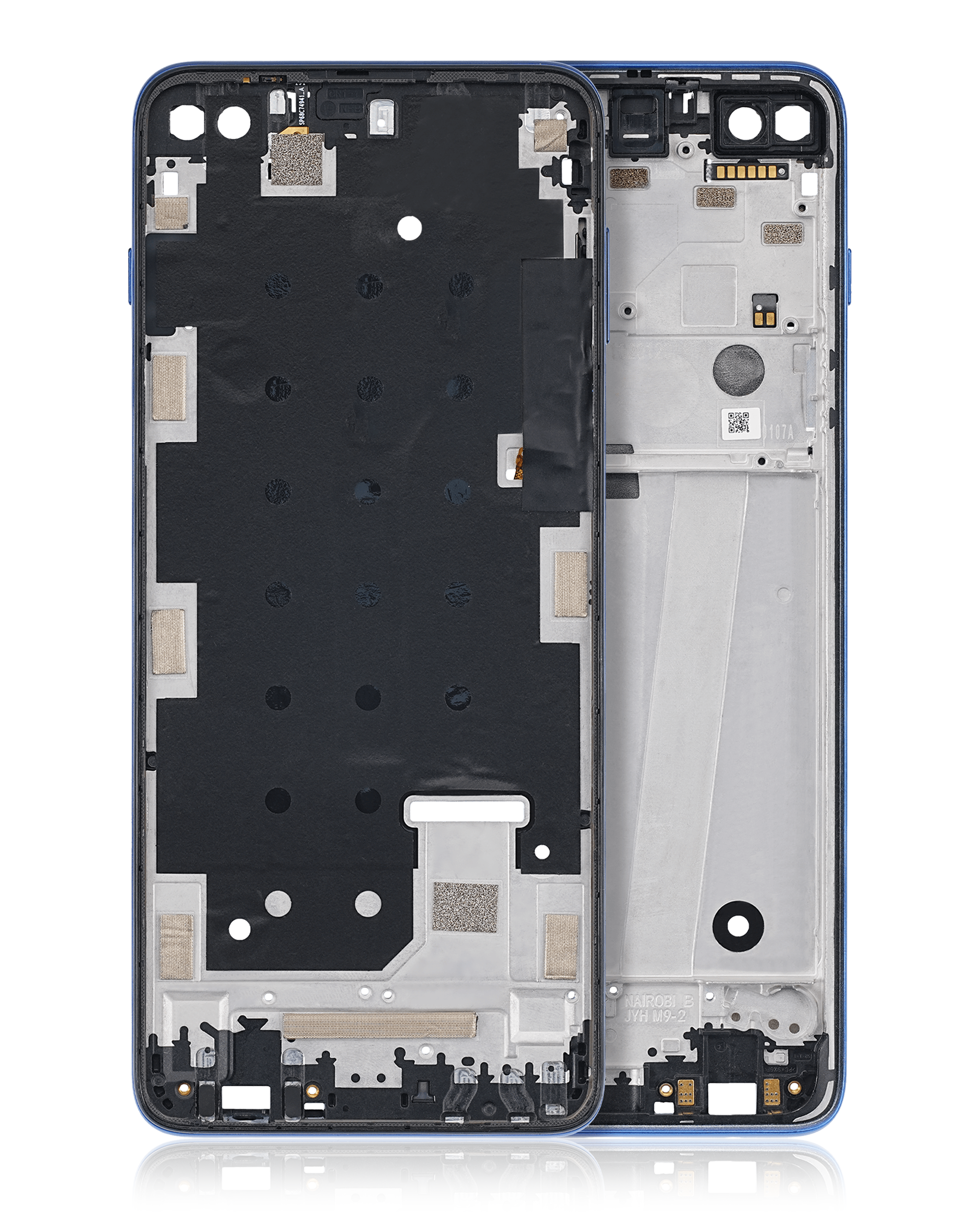 Mid-Frame Housing Compatible For Motorola Moto G 5G Plus (Xt2075 / 2020) (Surfing Blue)