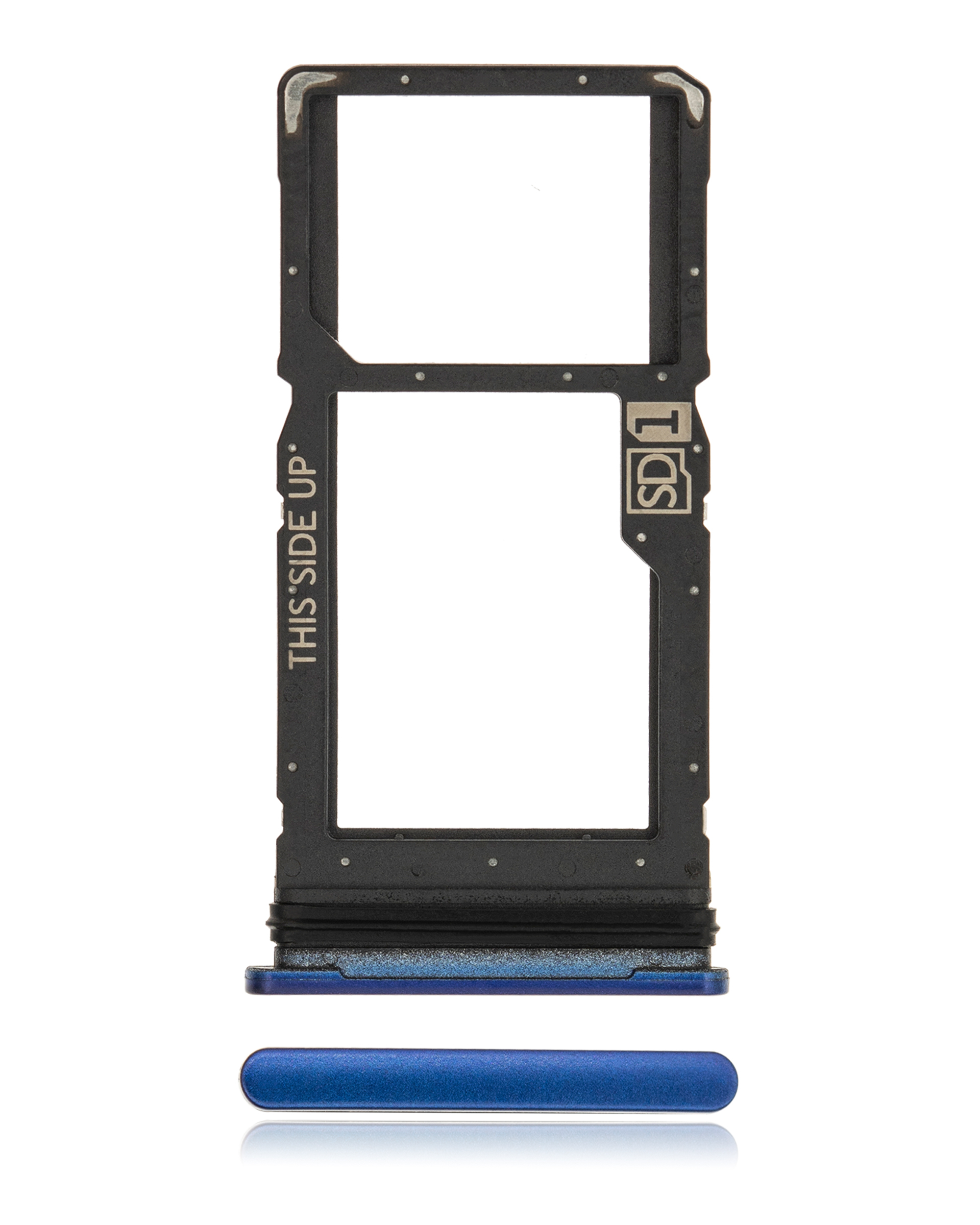 Single Sim Card Tray Compatible For Motorola Moto G 5G Plus (Xt2075 / 2020) (Surfing Blue)