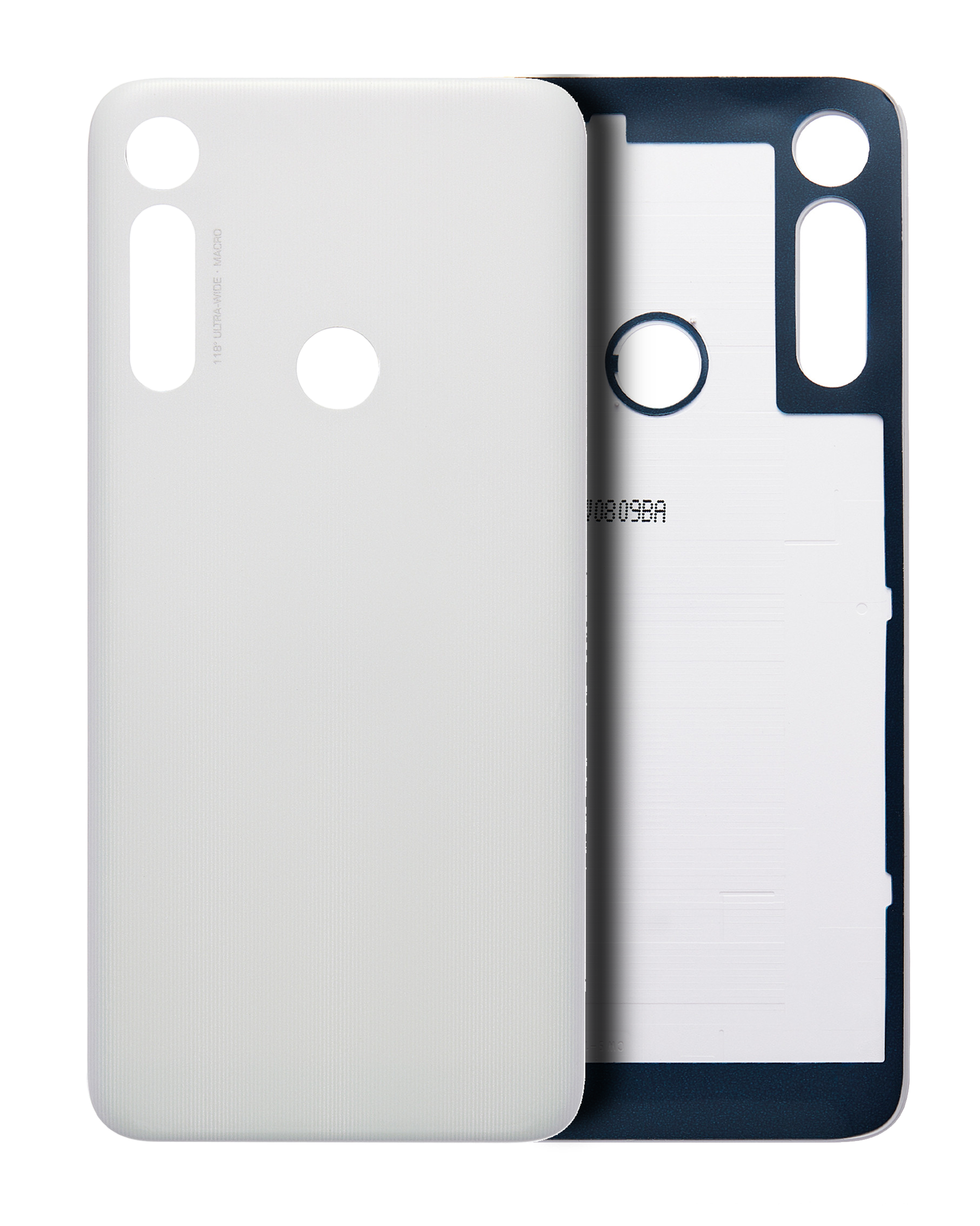 Back Cover Glass Compatible For Motorola Moto G Fast (Xt2045 / 2020) (Official - Not Aftermarket) (Pearl White)