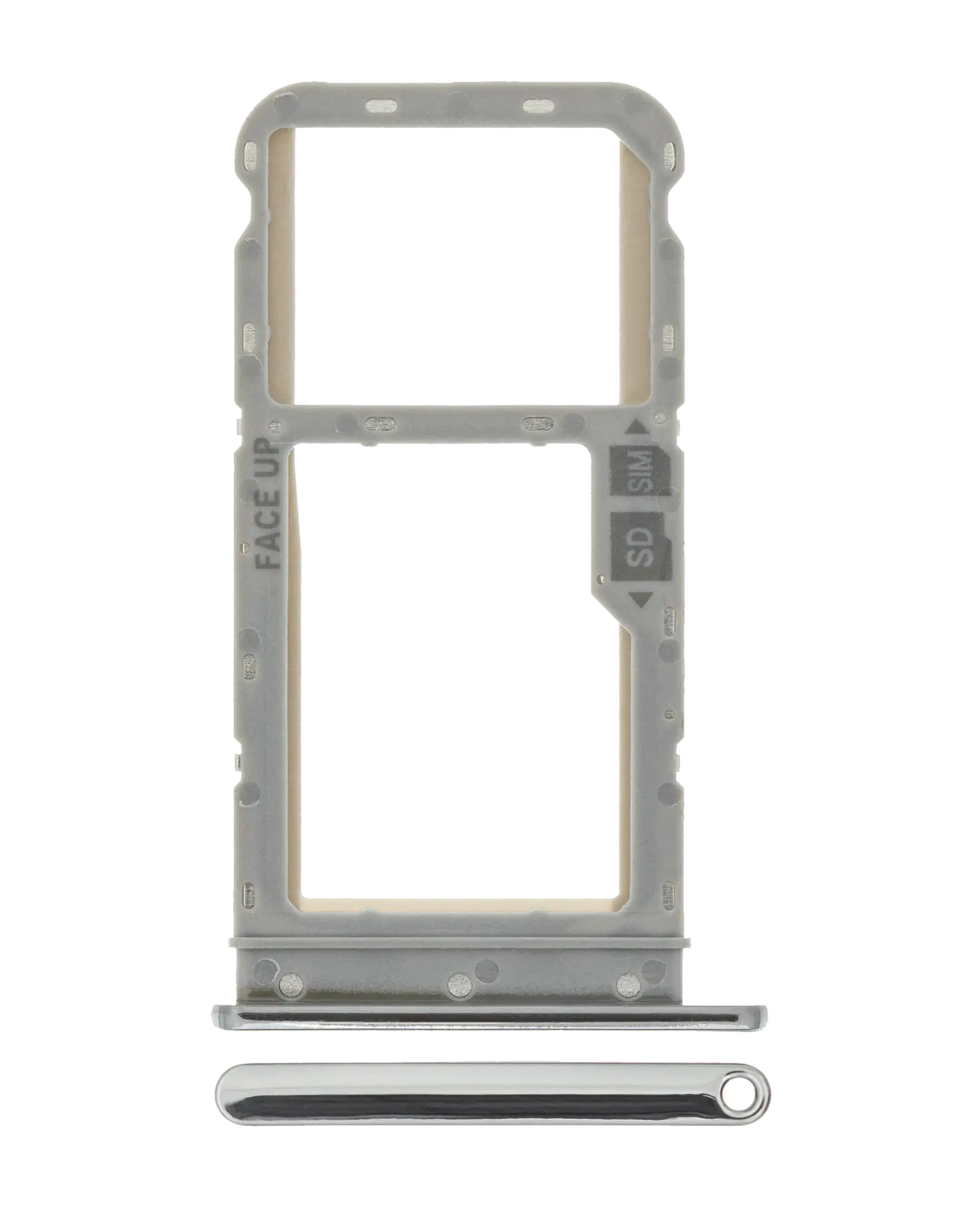 Sim Card Tray Compatible For Motorola Moto G Fast (Xt2045  / 2020) (Official - Not Aftermarket) (Pearl White)