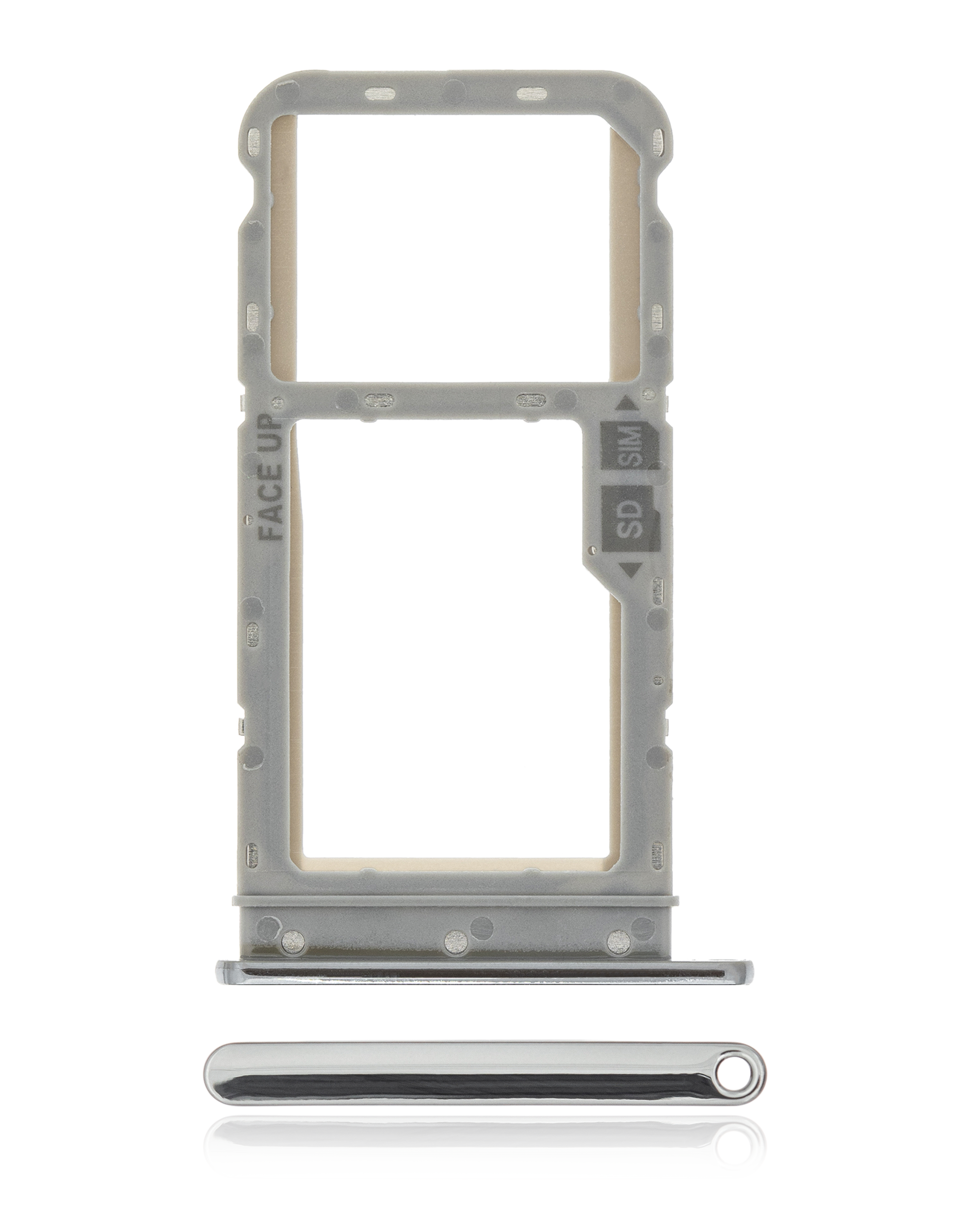 Sim Card Tray Compatible For Motorola Moto G Fast (Xt2045-3 / 2020) (Pearl White)