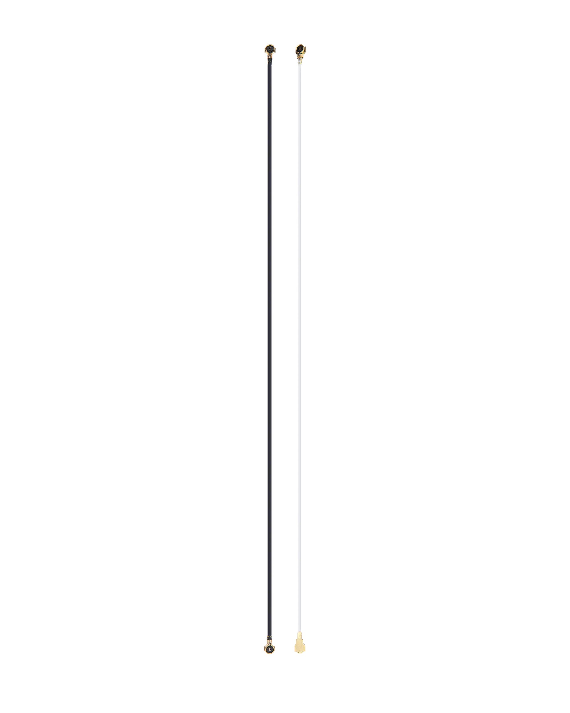 Antenna Cable Compatible For Motorola Moto G Power (Xt2041-4 / Xt2041-6 / Xt2041-7 / Xt2041Dl / 2020) (2 Piece Set) (Black: 11.1Cm, White: 10.4Cm)