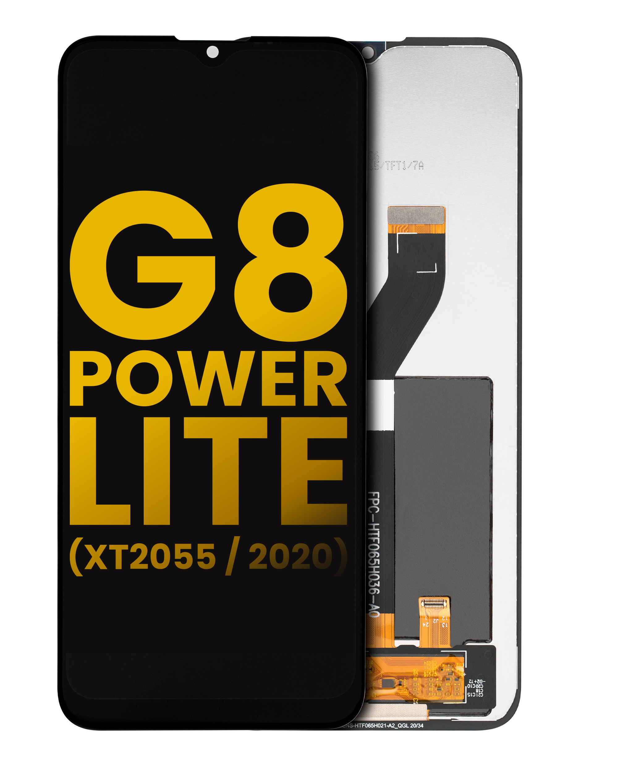 Lcd Assembly Without Frame Compatible For Motorola Moto G8 Power Lite (Xt2055 / 2020) (Refurbished) (Black)