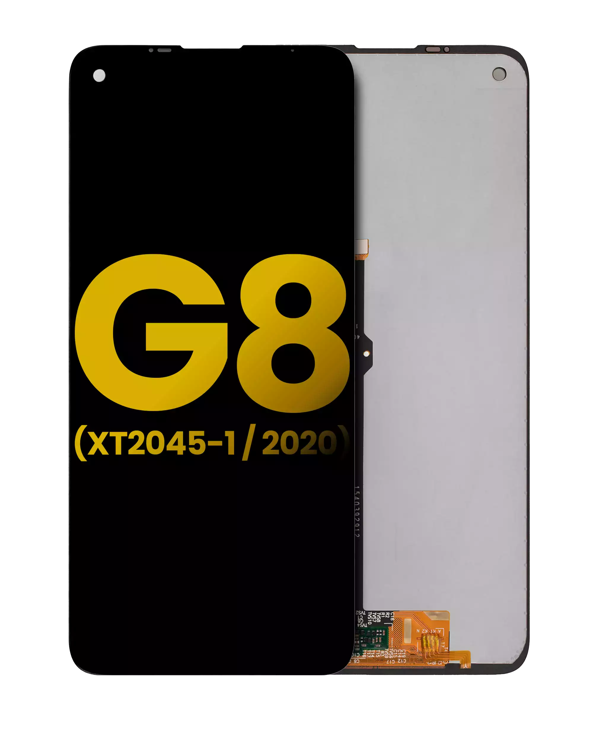 Lcd Assembly Without Frame Compatible For Motorola Moto G8 (Xt2045-1 / 2020) (Refurbished) (Black)