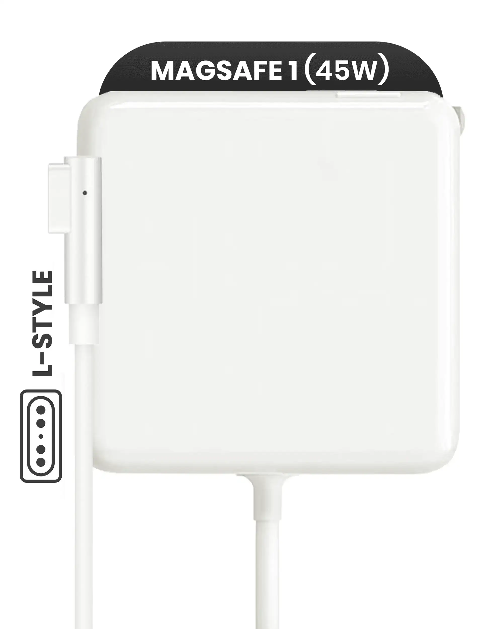 45W Magsafe 1 Power Adapter With Cable (L-Style) For Macbook ( Grade A/B) (Bulk Packaging)