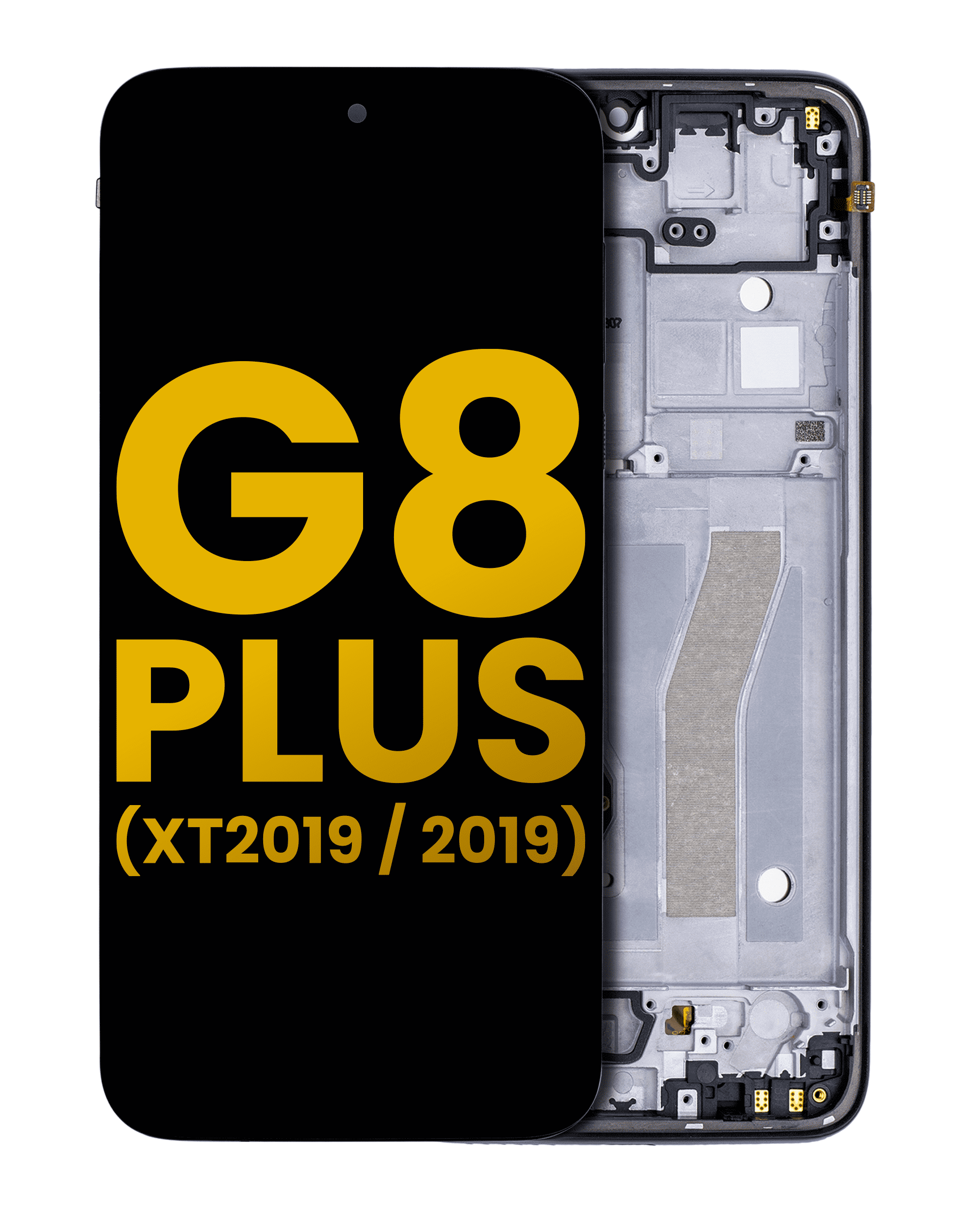 Lcd Assembly With Frame Compatible For Motorola Moto G8 Plus (Xt2019 / 2019) (Refurbished) (All Colors)