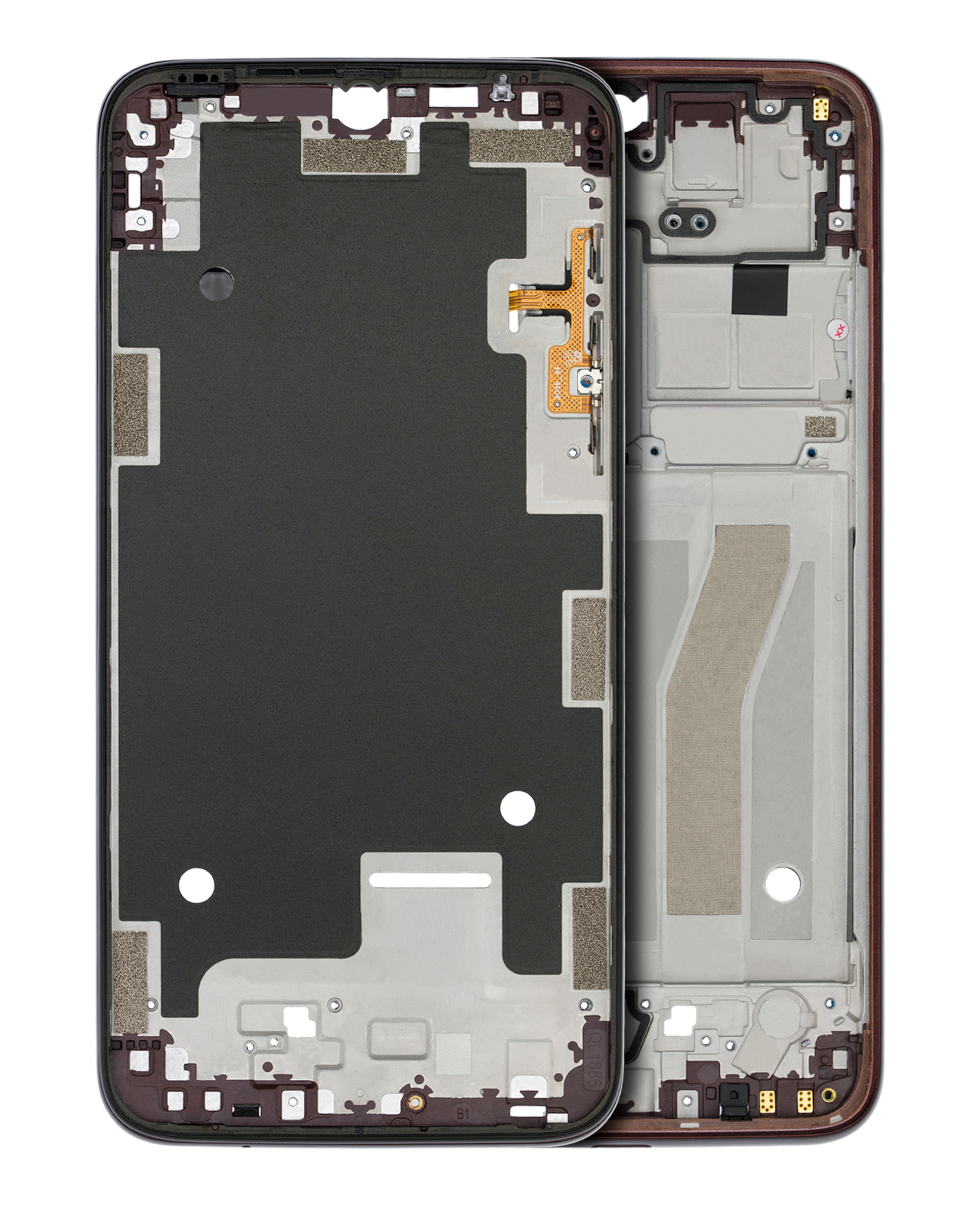 Mid-Frame Housing Compatible For Motorola Moto G8 Plus (Xt2019 / 2019) (Red)
