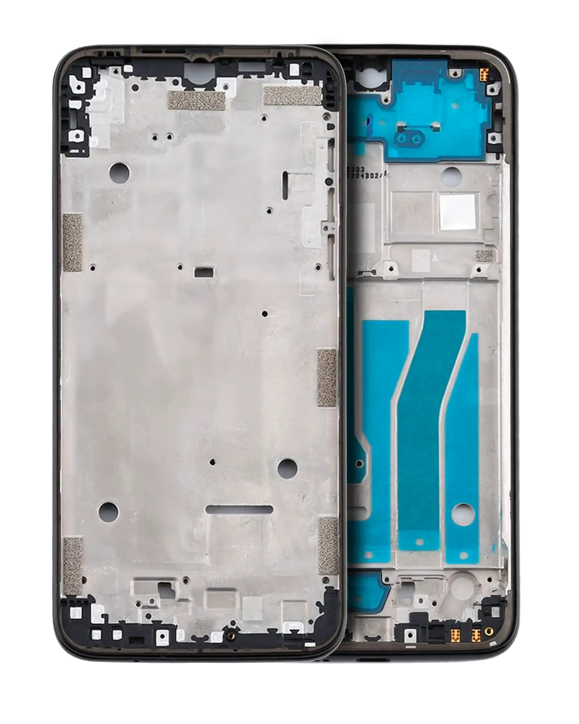 Mid-Frame Housing Compatible For Motorola Moto G8 Plus (Xt2019 / 2019) (Black)
