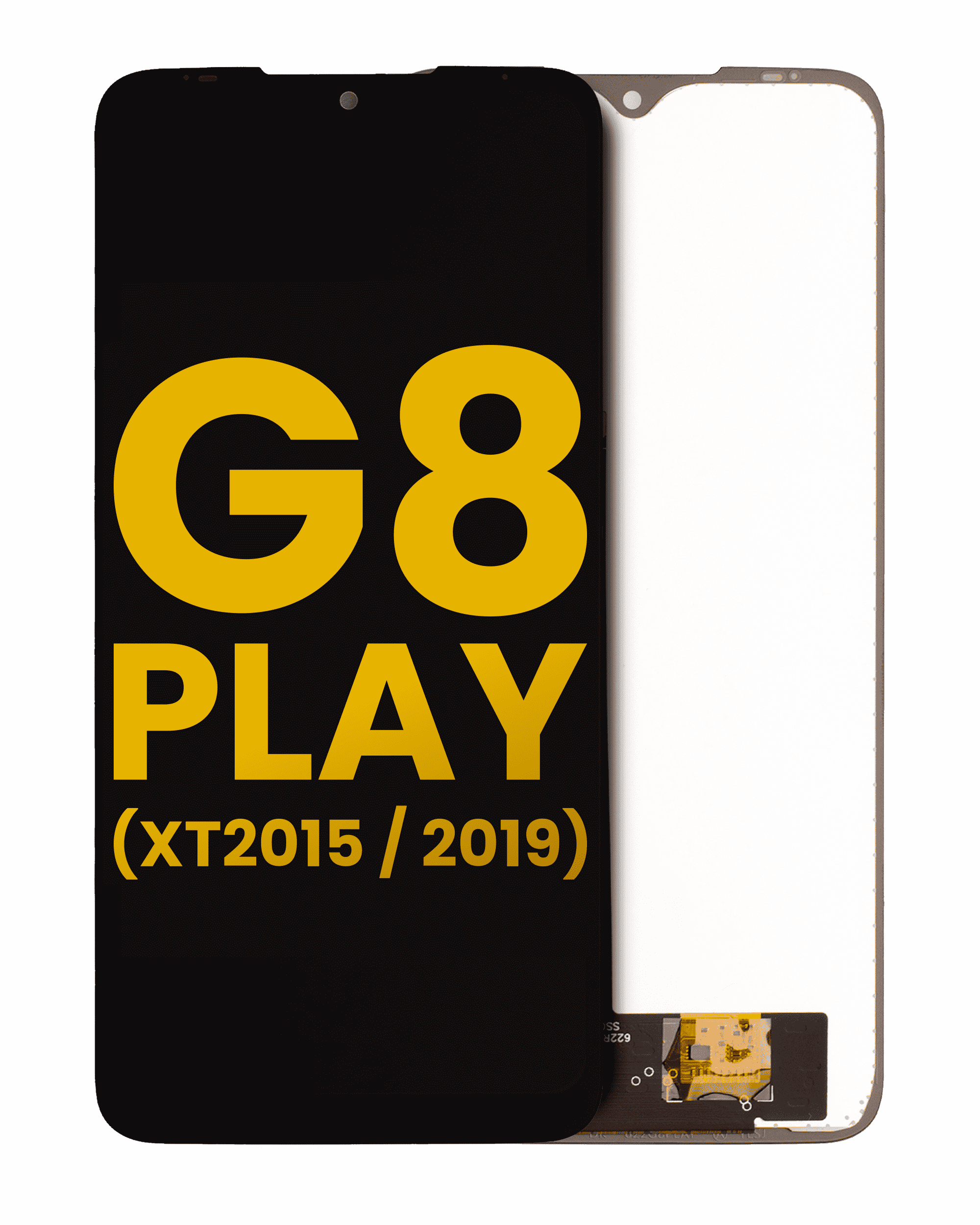 Lcd Assembly Without Frame Compatible For Motorola Moto G8 Play (Xt2015 / 2019) (Refurbished) (Black)