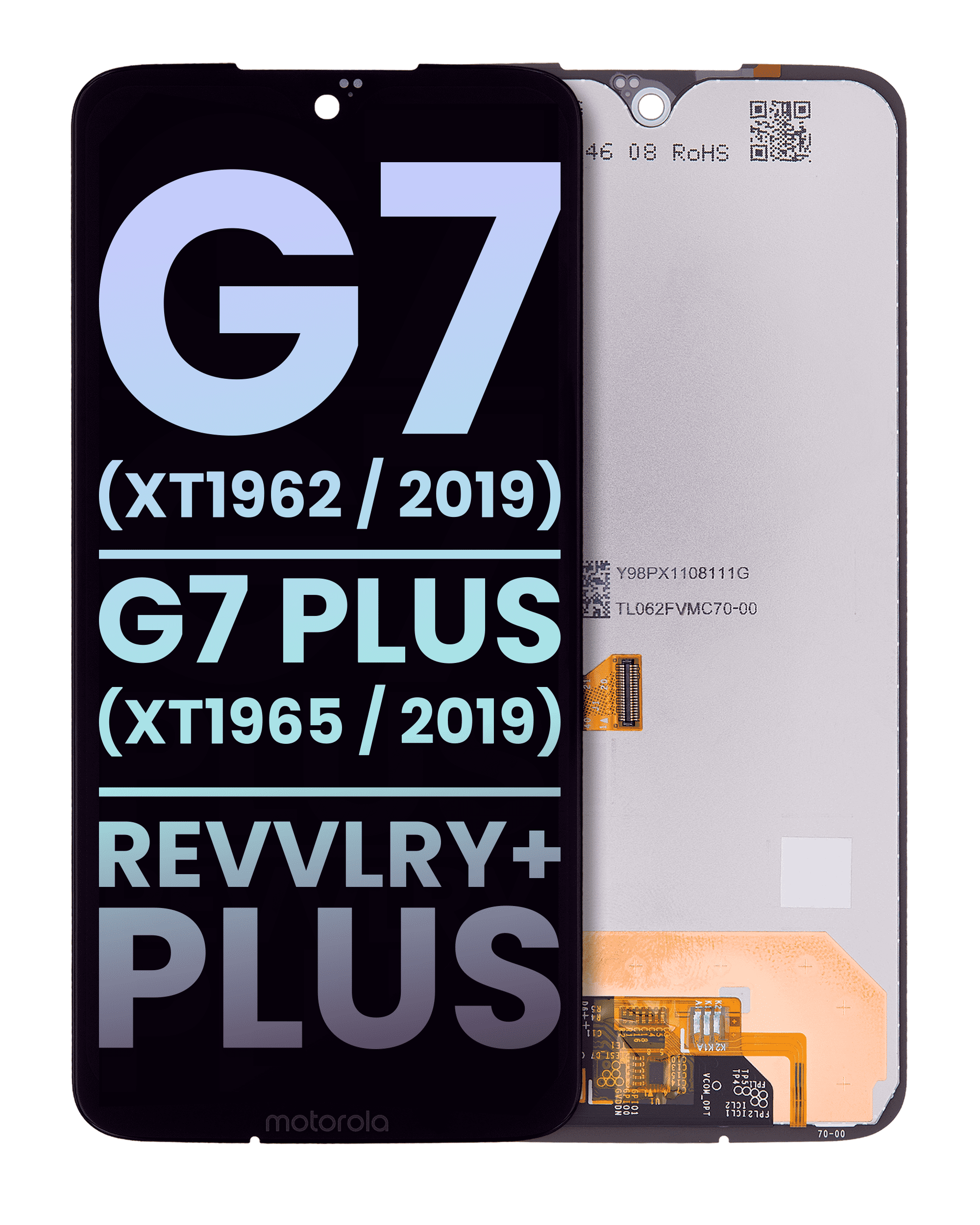 Lcd Assembly Without Frame For Motorola Moto G7 G7 Plus Revvlry+ Plus (All Colors)