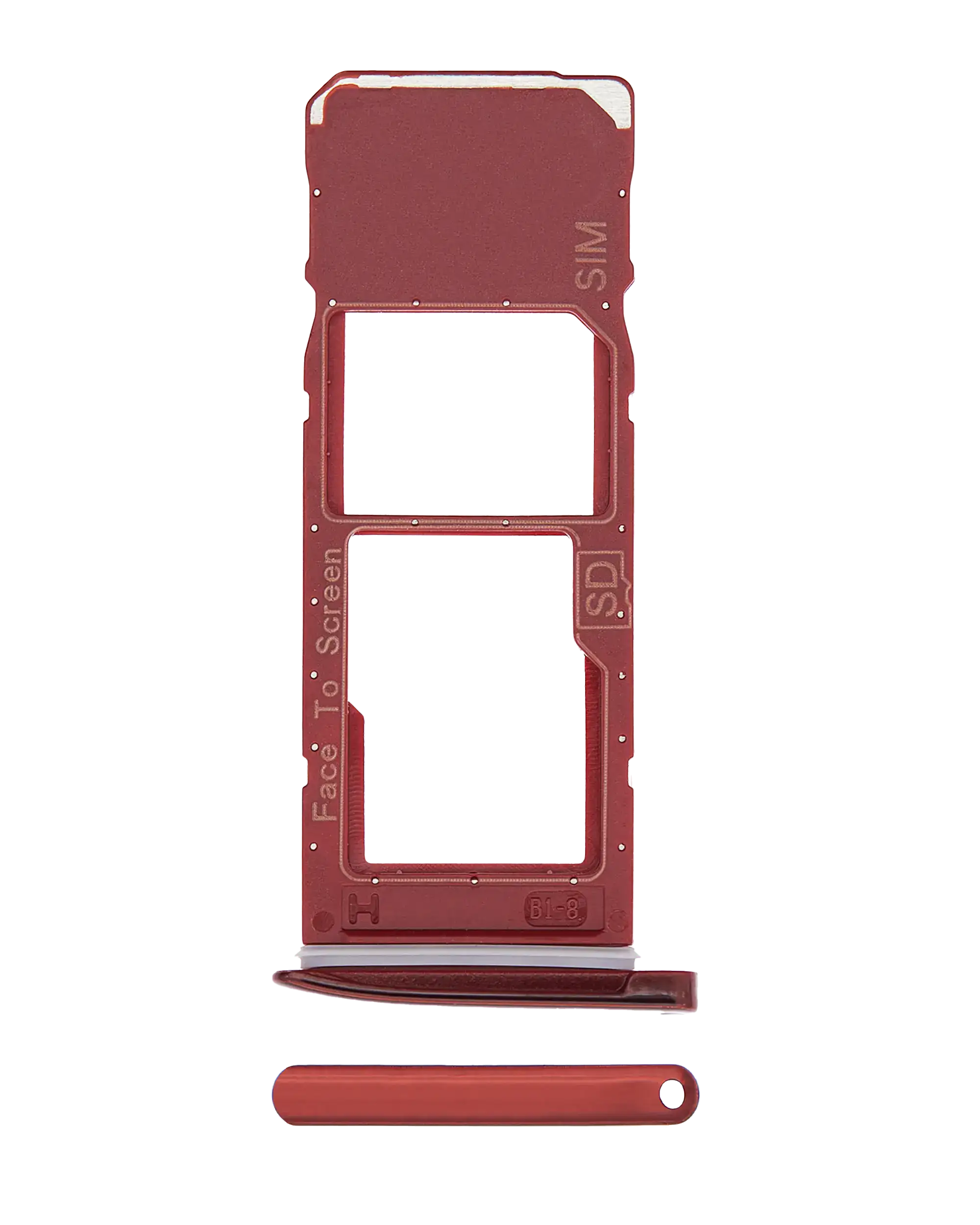 Single Sim Card Tray Compatible For Motorola  Moto G7 (Xt1962 / 2019)  / Moto G7 Plus (Xt1965 / 2019) (Viva Red)