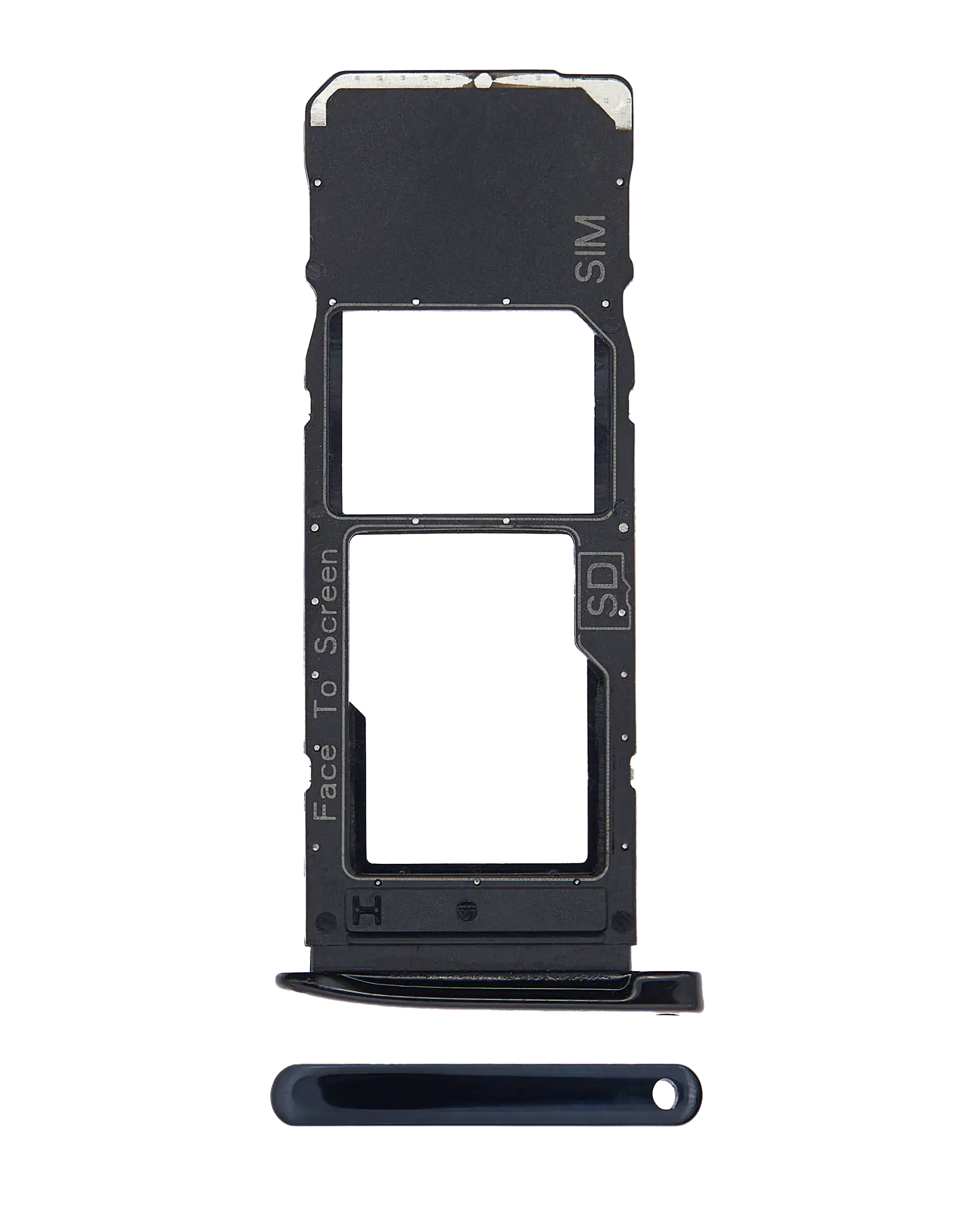 Single Sim Card Tray Compatible For Motorola Moto G7 (Xt1962 / 2019) / Moto G7 Plus (Xt1965-2 / 2019) (Deep Indigo / Blue)