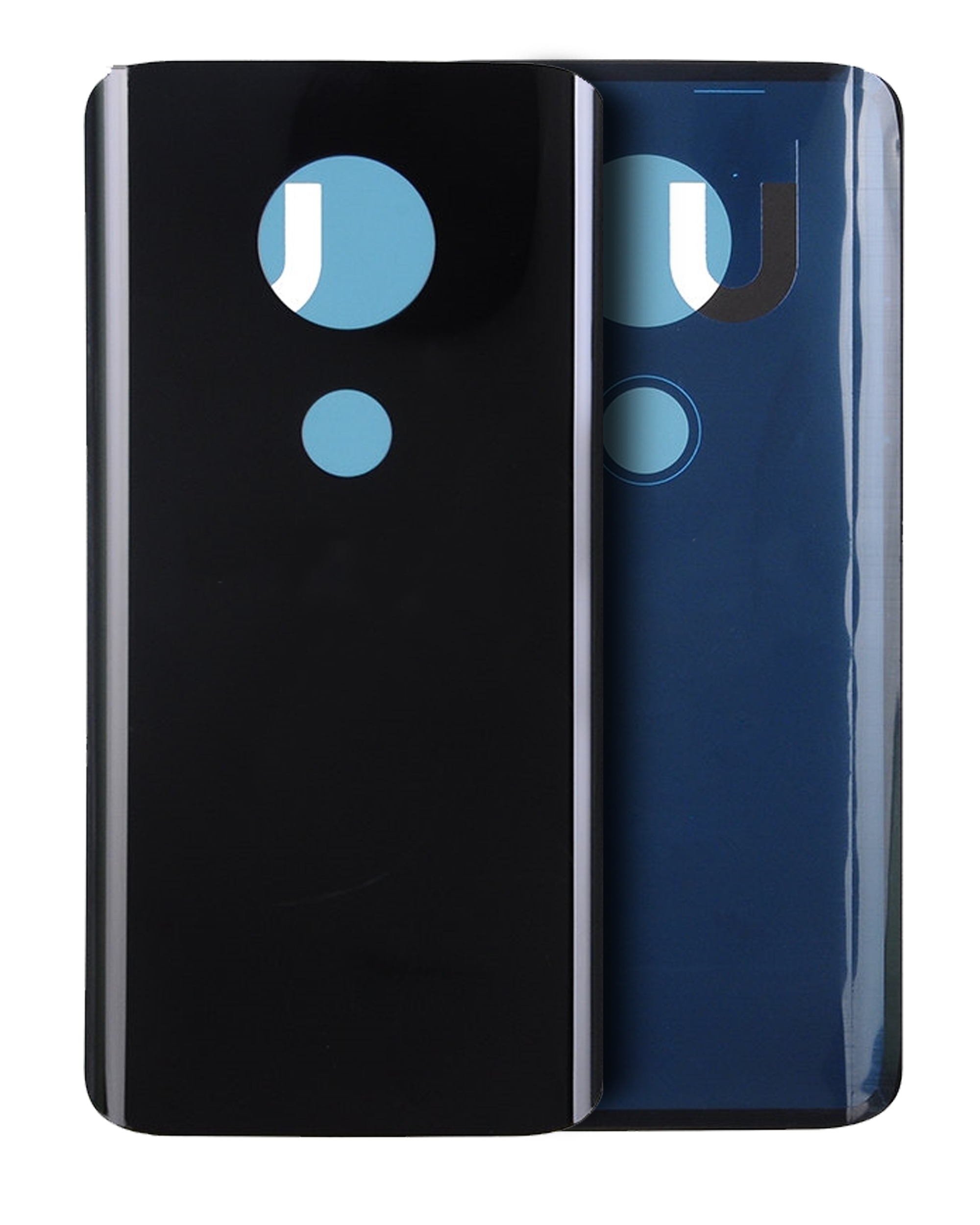 Back Cover Glass Compatible For Motorola Moto G7 (Xt1962 -X / 2019) (Official - Not Aftermarket) (Ceramic Black)