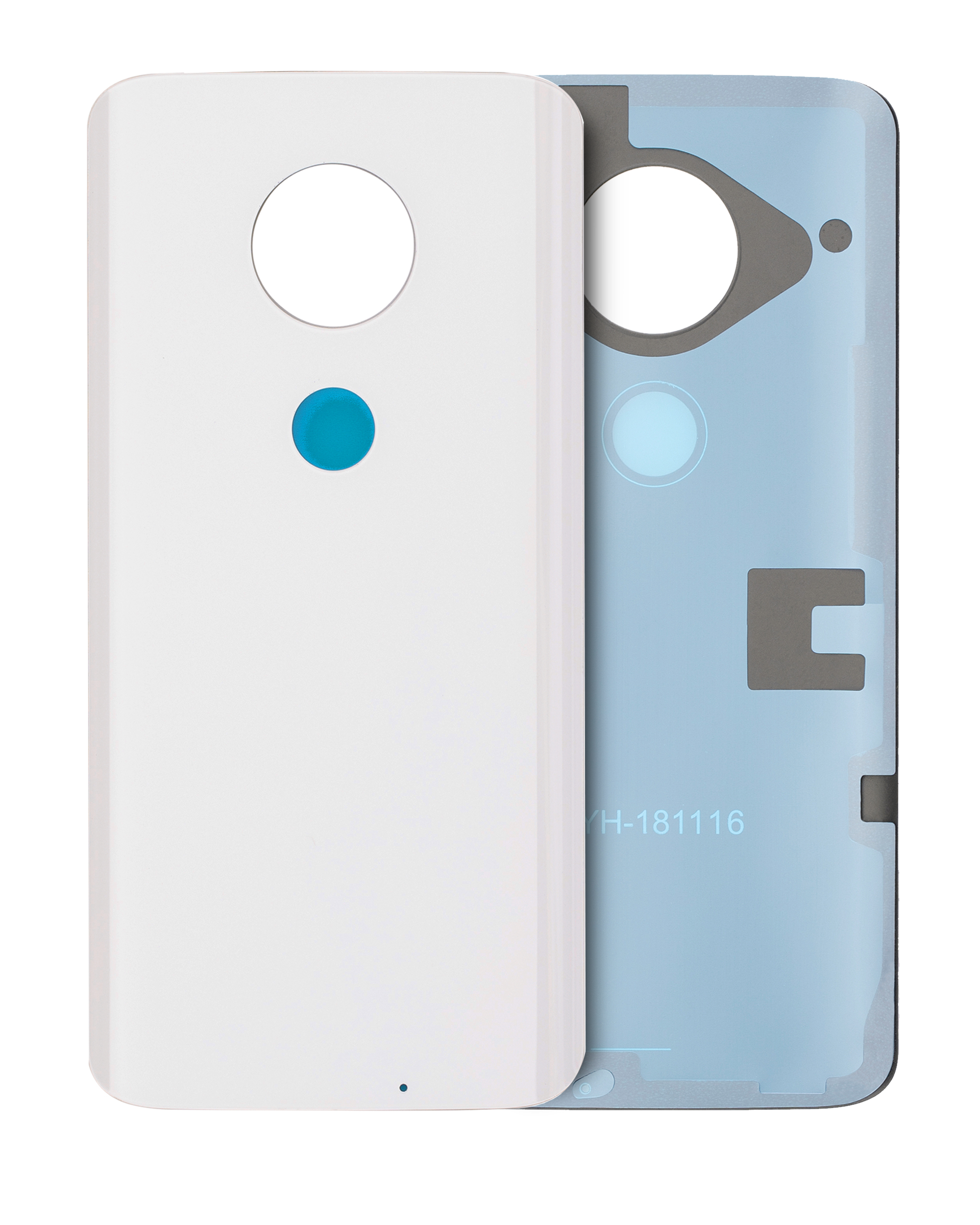 Back Cover Glass Compatible For Motorola Moto G7 (Xt1962 / 2019) (Clear White)