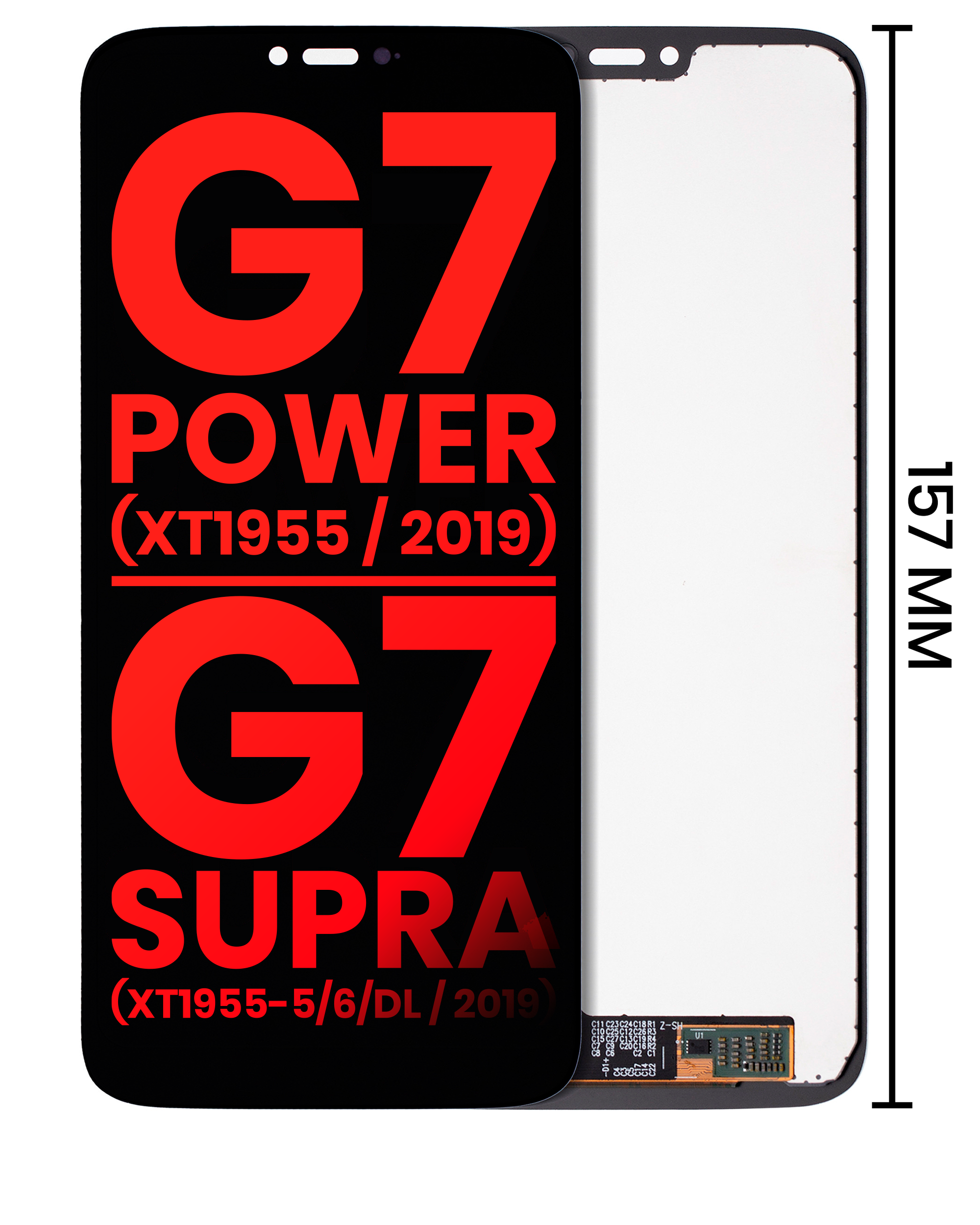 Lcd Screen Assembly For Motorola Moto G7 Power / G7 Supra (2019) - All Colors