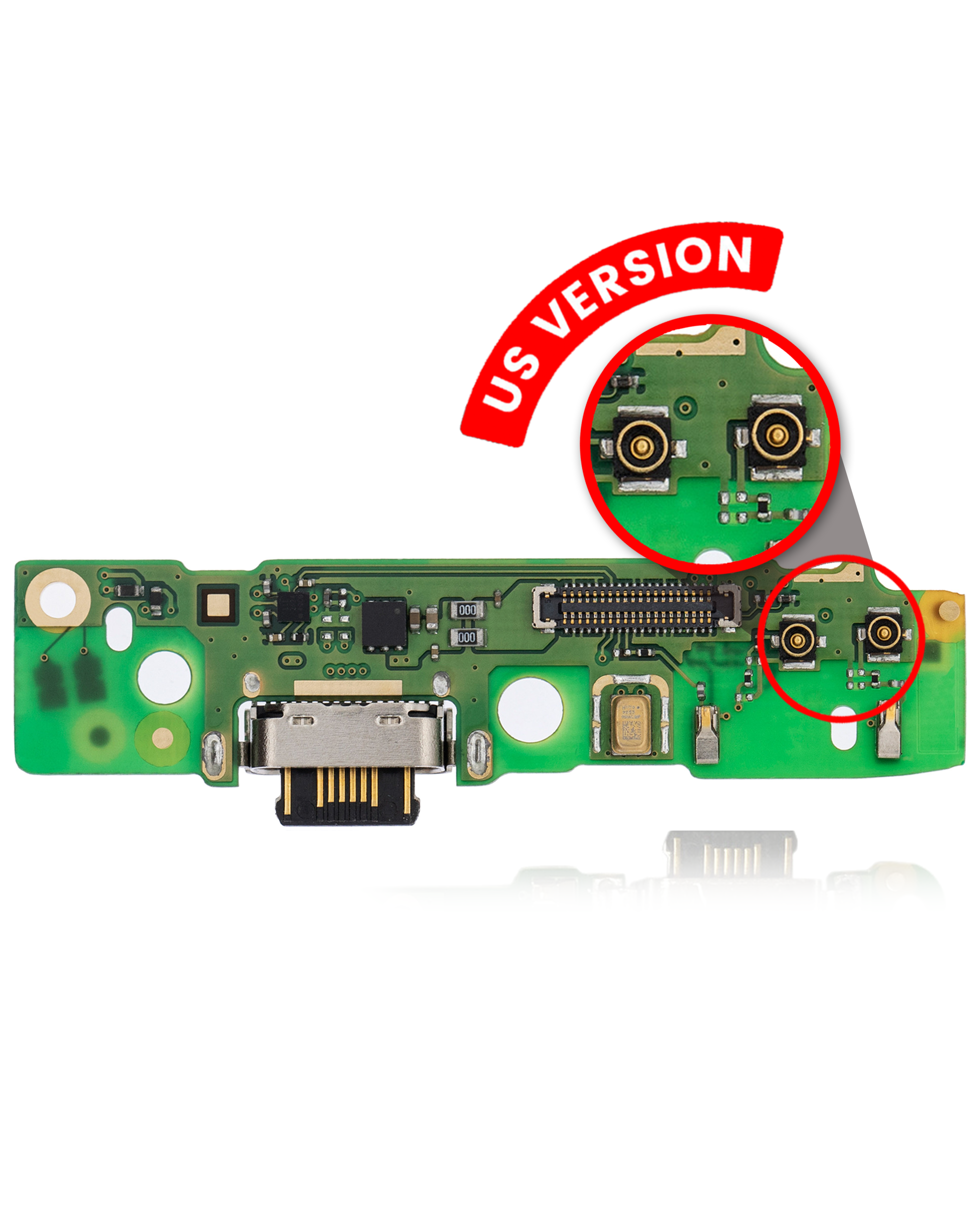 Charging Port With Board Compatible For Motorola Moto G7 Power (Xt1955 / 2019) / G7 Supra (Xt1955-5 / 2019) (Us Version)