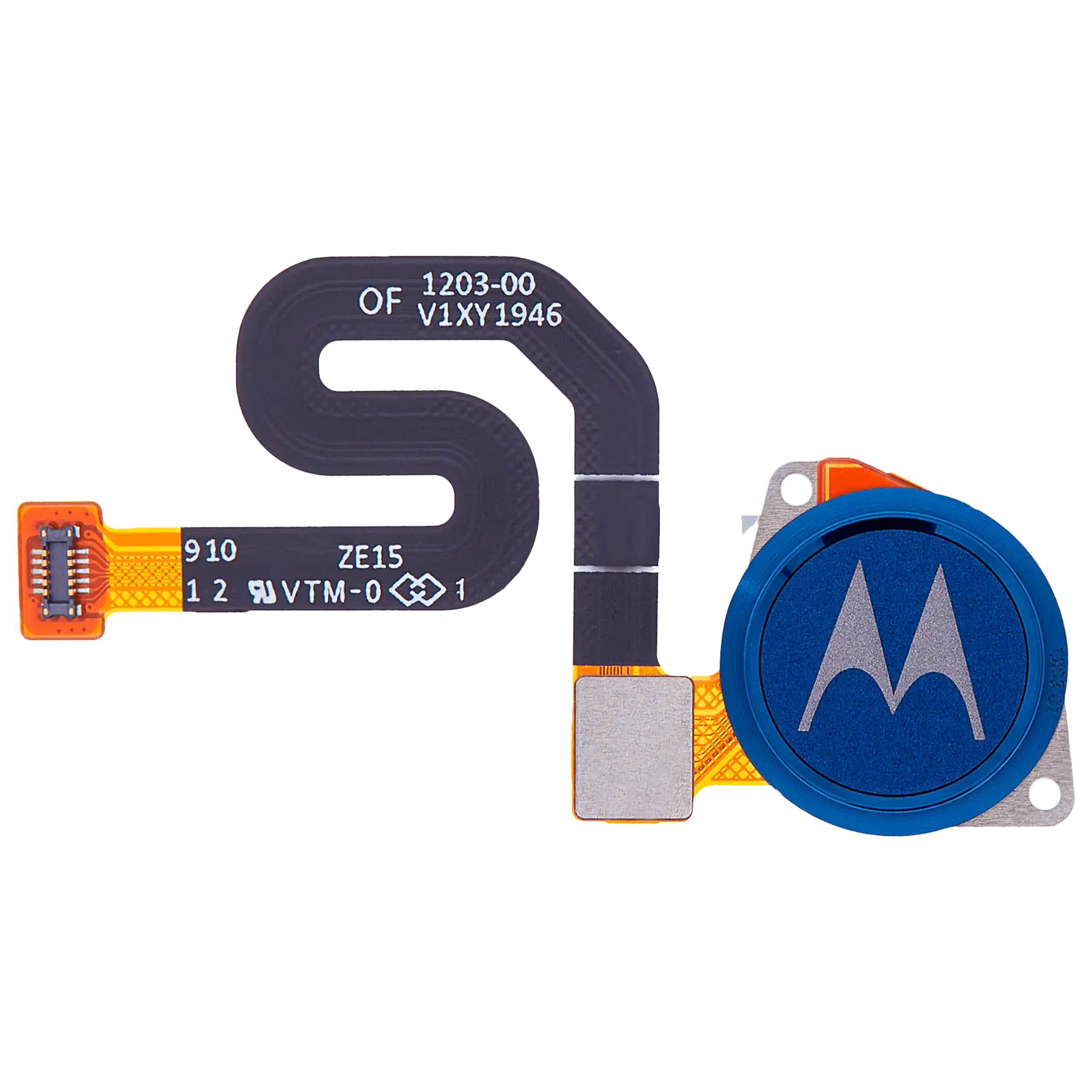 Fingerprint Scanner With Flex Compatible For Motorola Moto G7 Power (Xt1955 / 2019) (Official - Not Aftermarket) (Marine Blue)