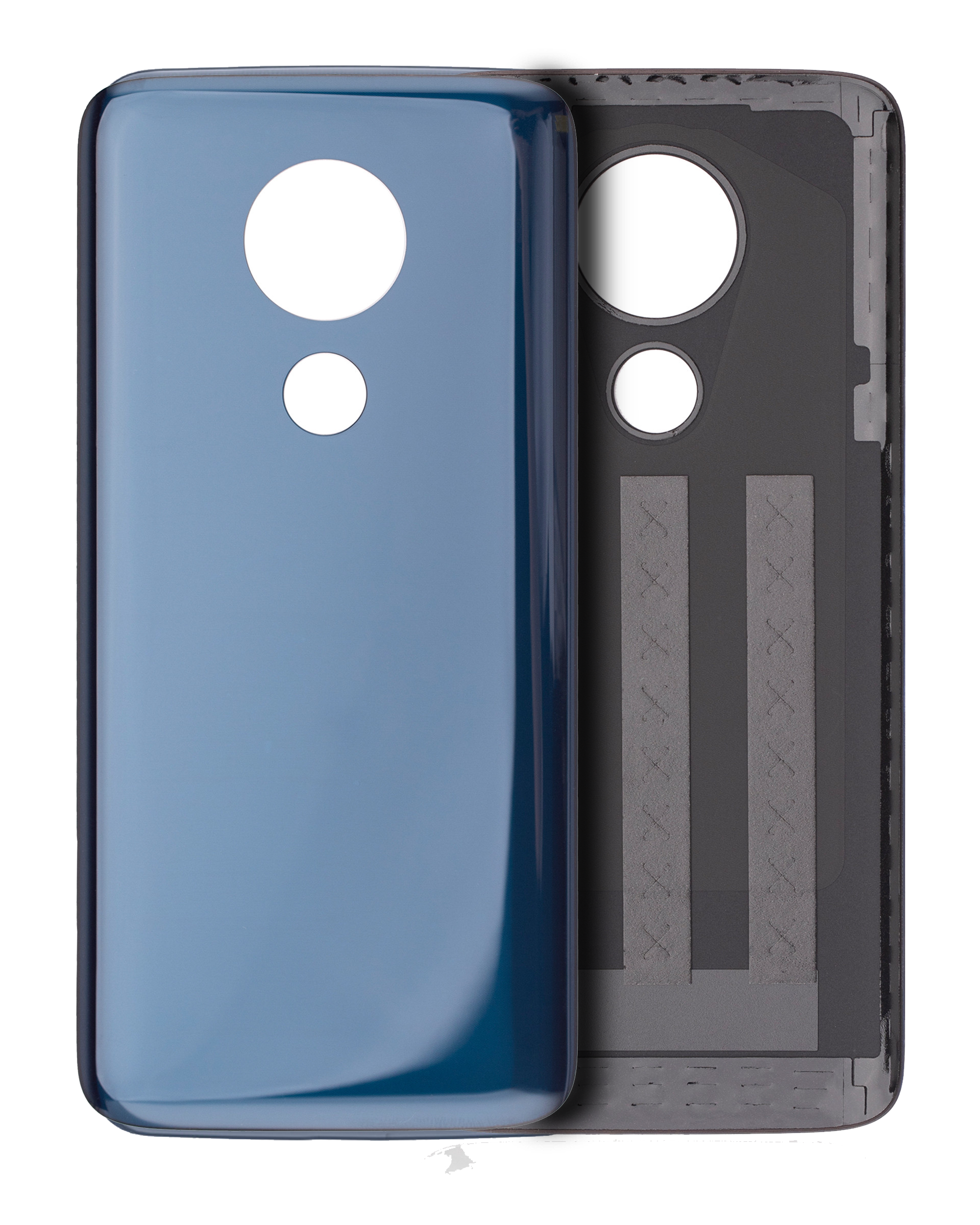 Back Cover Glass For Motorola Moto G7 Power (Xt1955 Series), Marine Blue