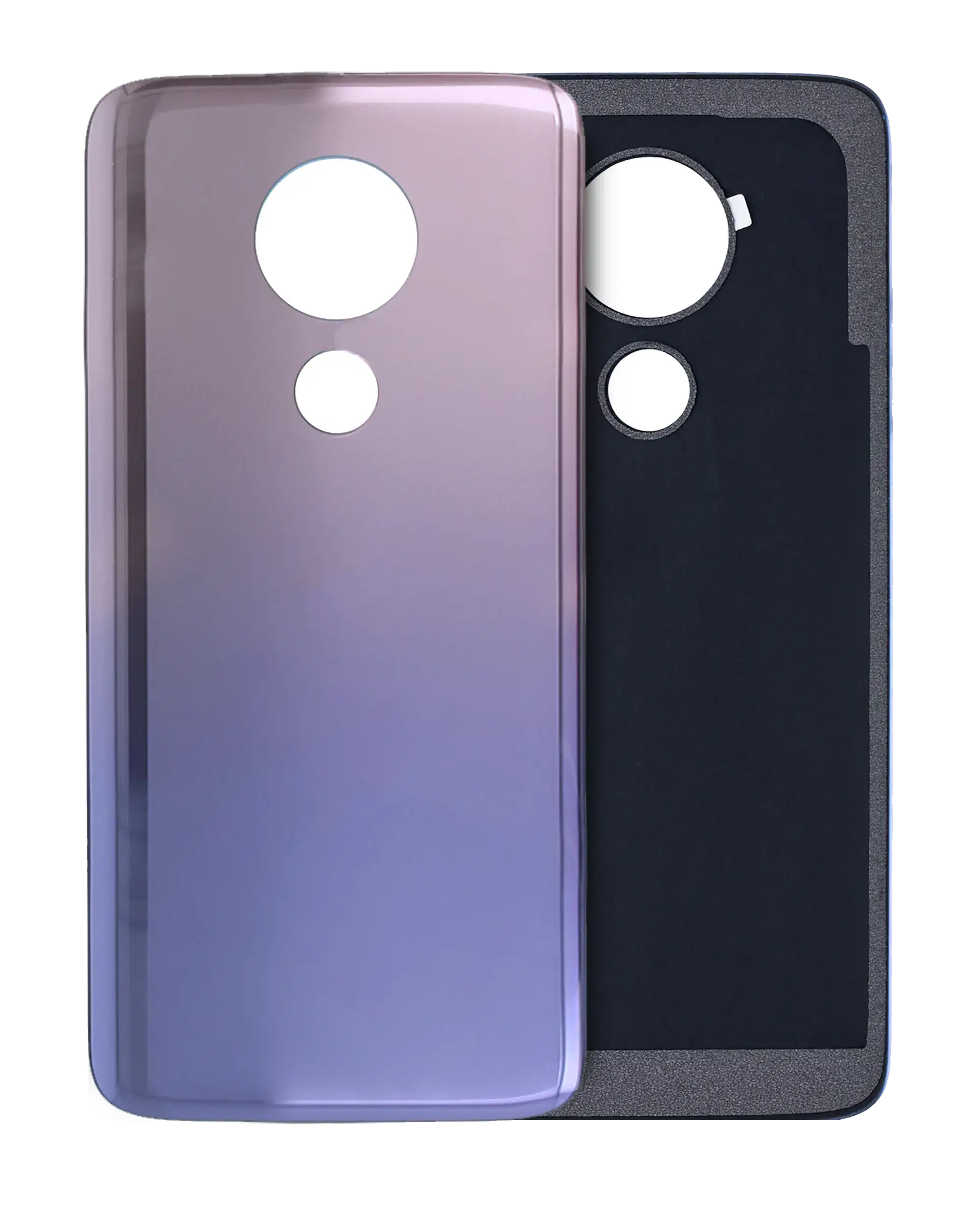 Back Cover Glass Compatible For Motorola Moto G7 Power (Xt1955 / 2019) (Iced Violet)