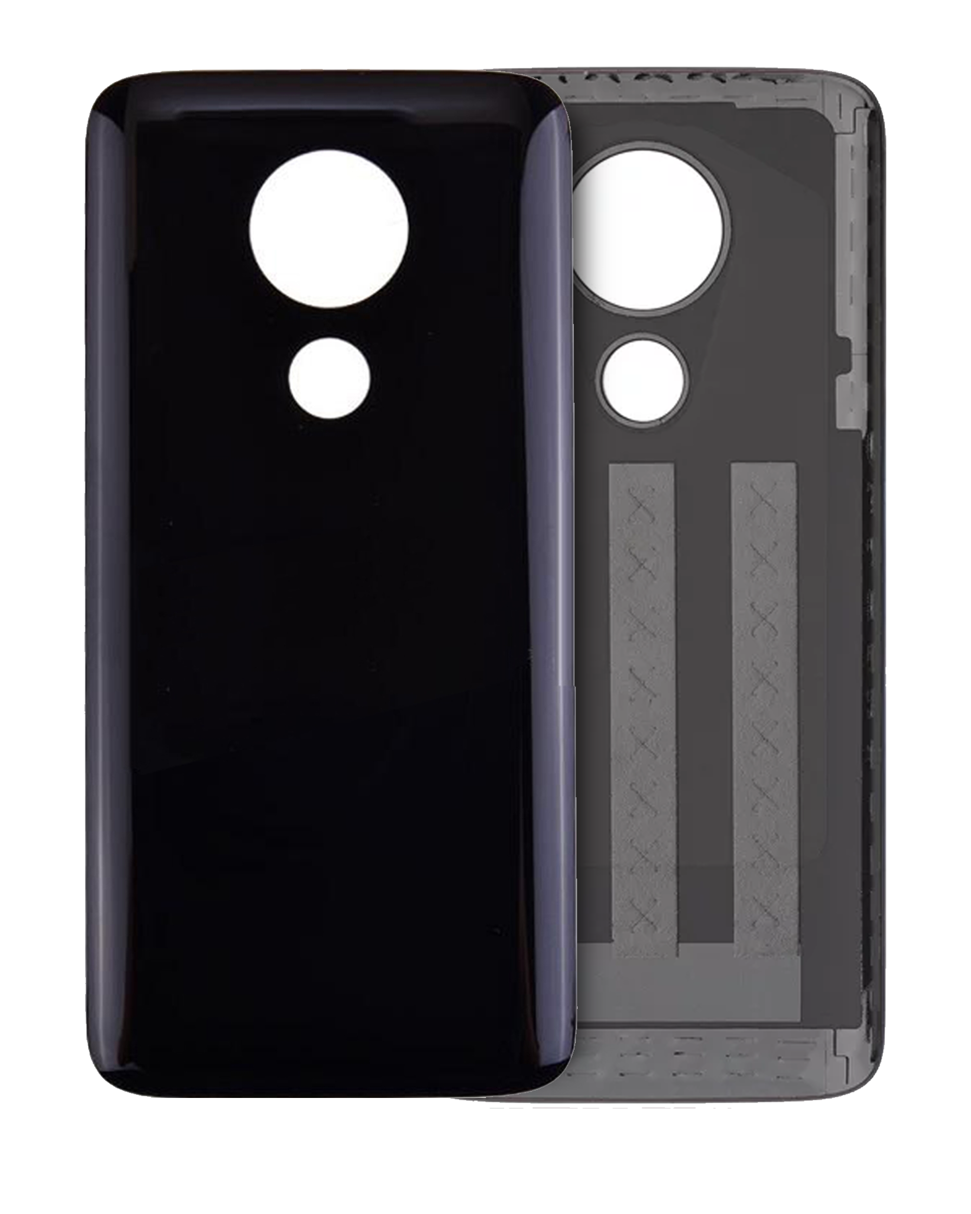Back Cover Glass Compatible For Motorola Moto G7 Power (Xt1955 / 2019) (Ceramic Black)