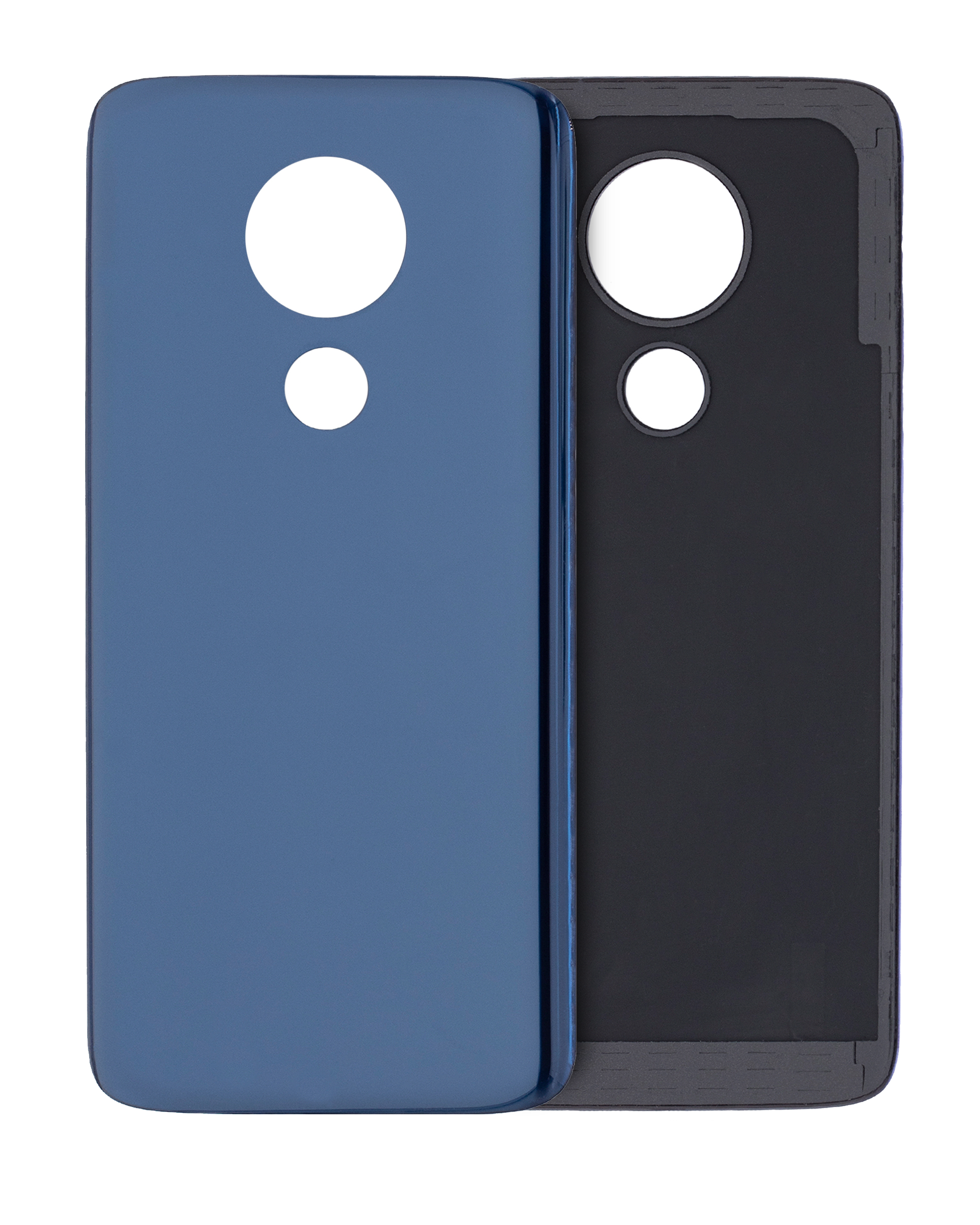 Back Cover Glass Compatible For Motorola Moto G7 Power (Xt1955 / 2019) (Marine Blue) (International Version)