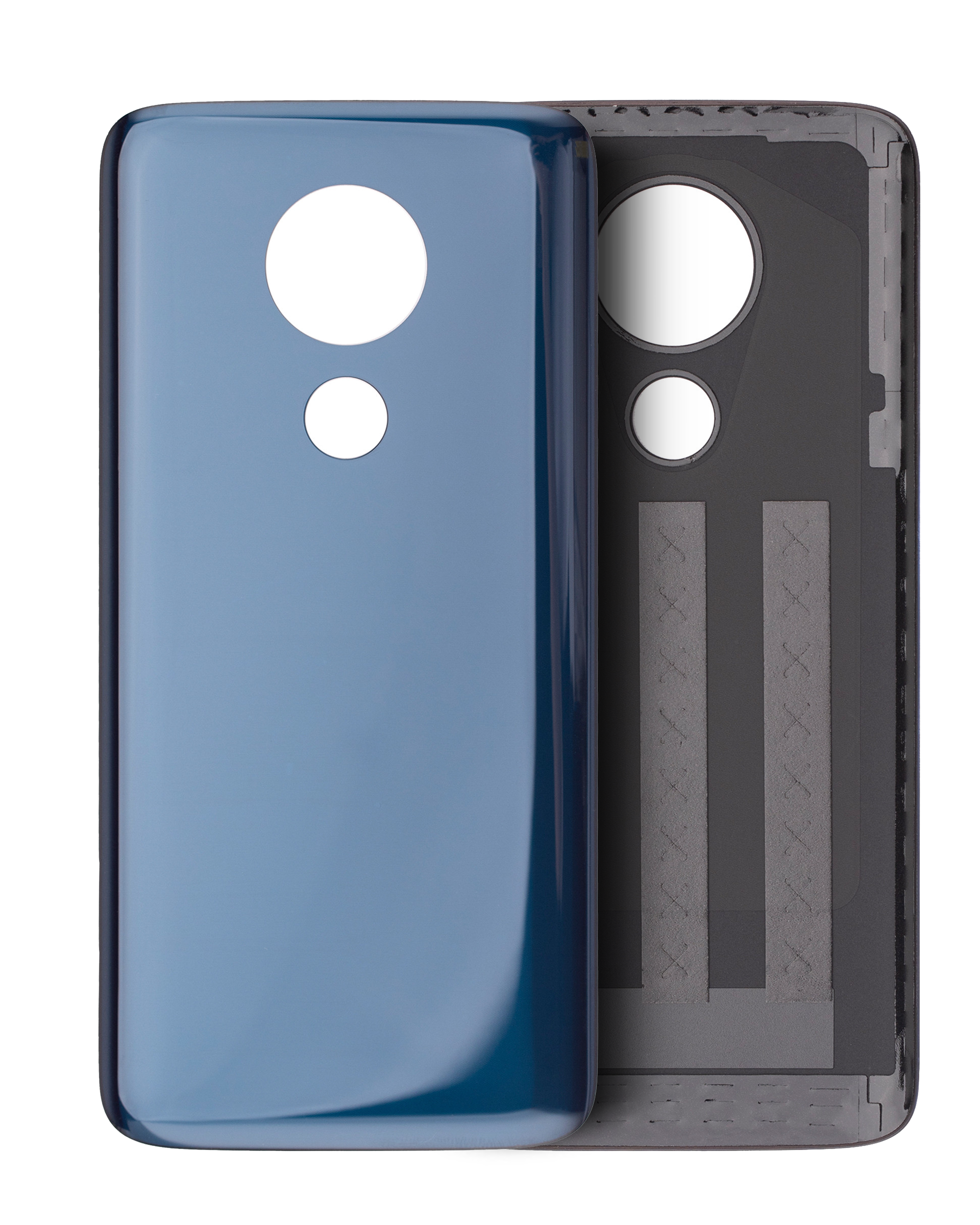 Back Cover Glass Compatible For Motorola Moto G7 Power (Xt1955 / 2019) (Marine Blue) (Us Version)