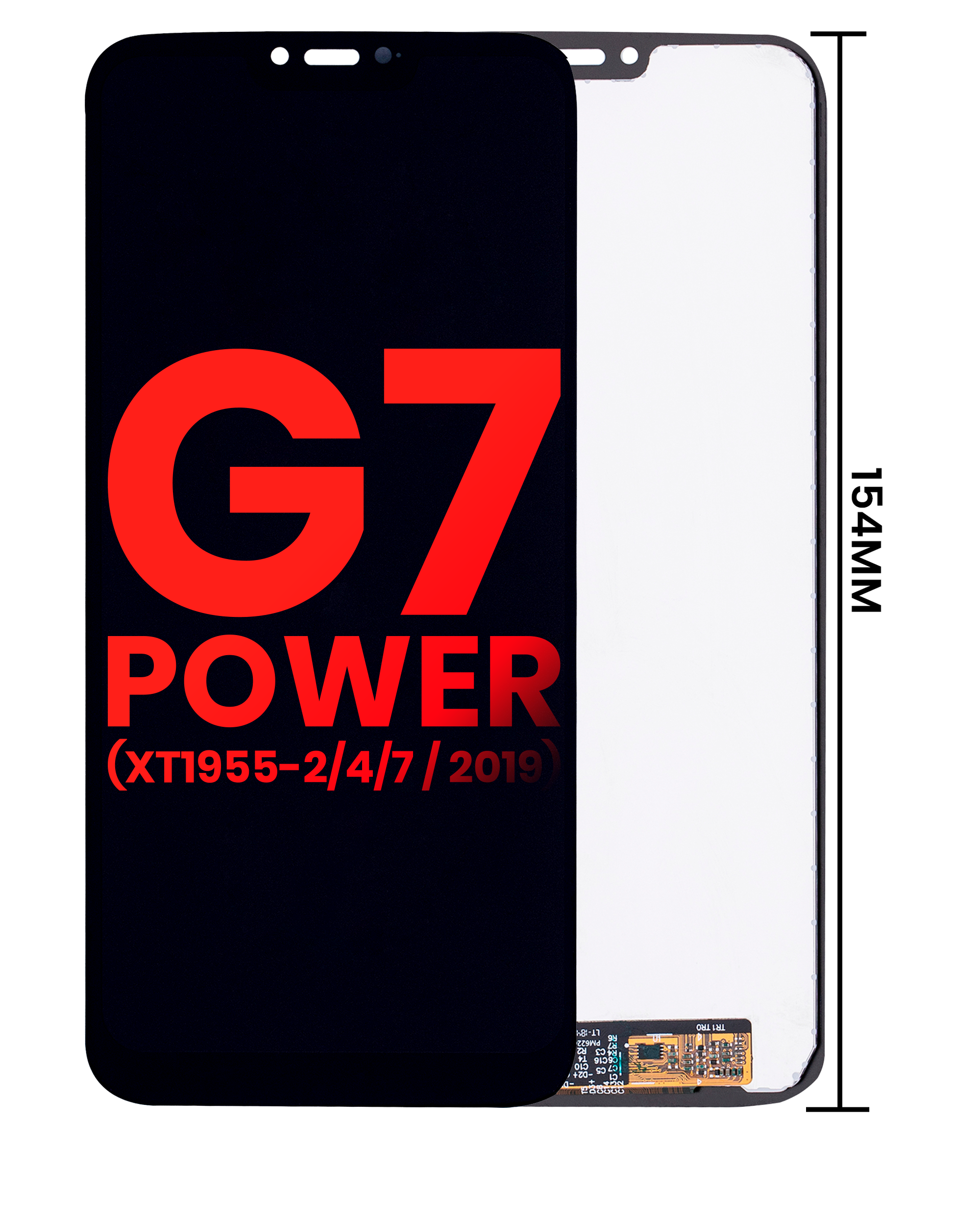 Lcd Screen Assembly For Motorola Moto G7 Power Xt1955 (International, 2019, 154Mm, All Colors)