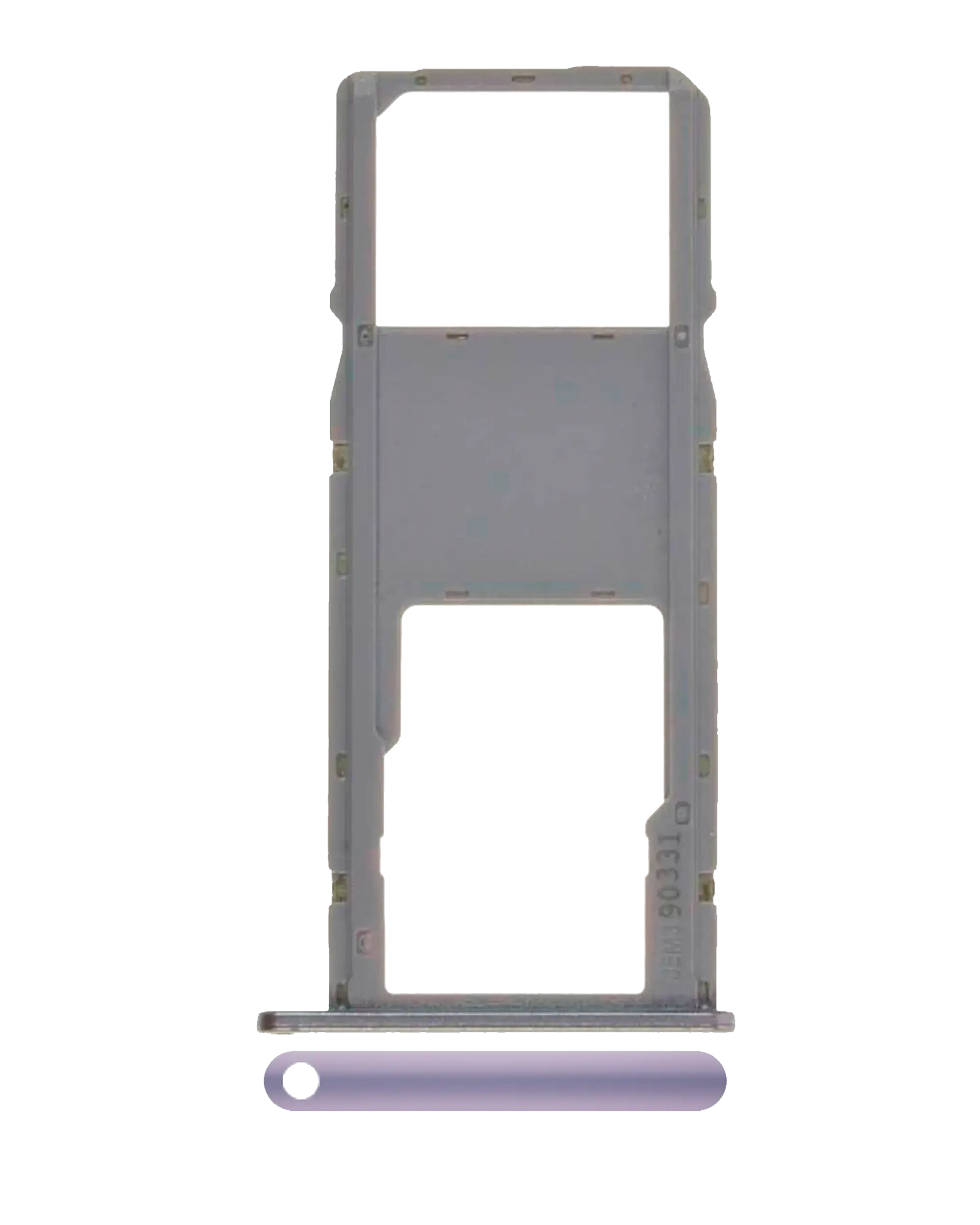 Single Sim Card Tray Compatible For Motorola Moto G7 Power (Xt1955 / 2019) (International Version) (Iced Violet)