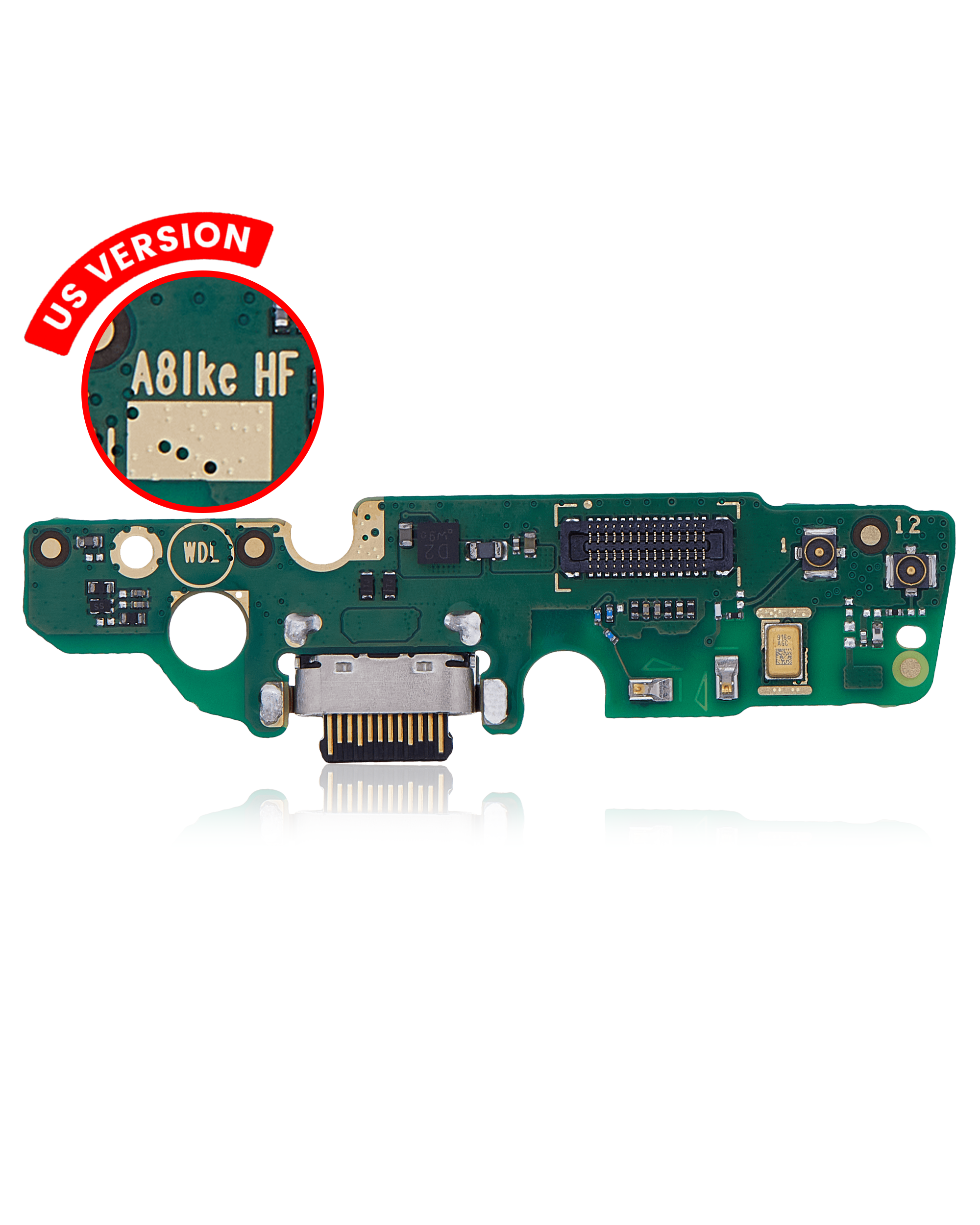 Charging Port Board Compatible For Motorola Moto G7 Play (Xt1952 / 2019) (Us Version) (Official - Not Aftermarket)